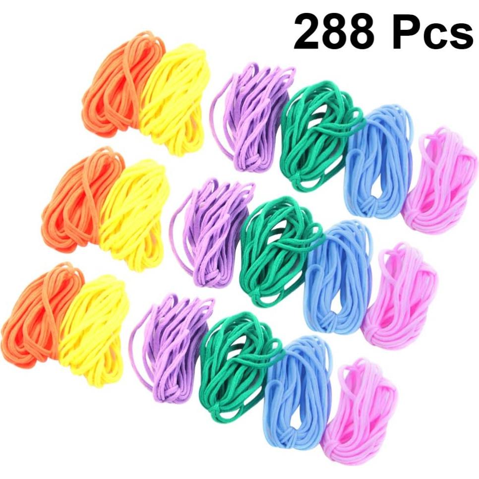 Kit de Tejer Potholder EXCEART 288 Pcs Nylon Multicolor