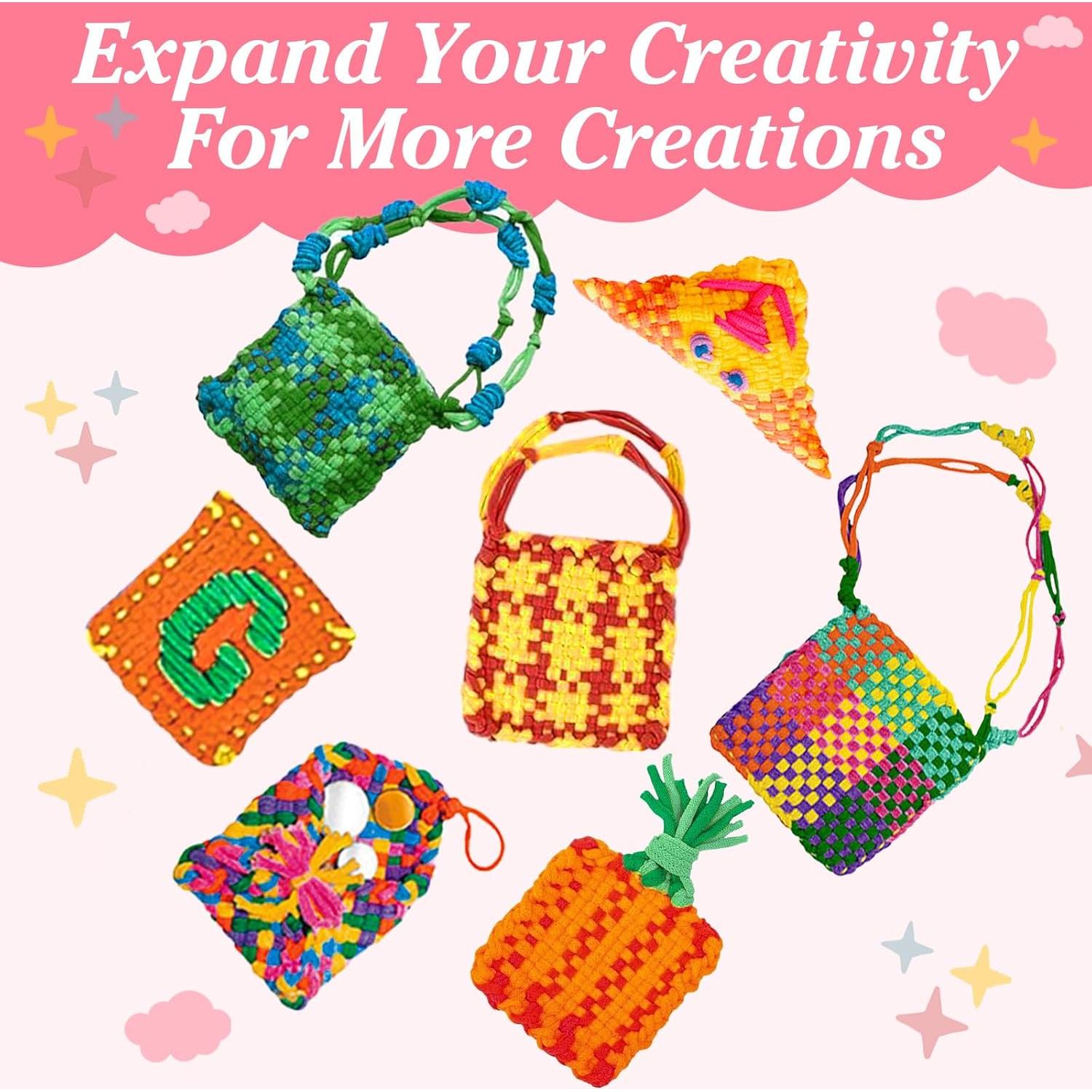 Kit de Manualidades ZOIIWA 600 Piezas Bucles de Telar Multicolor