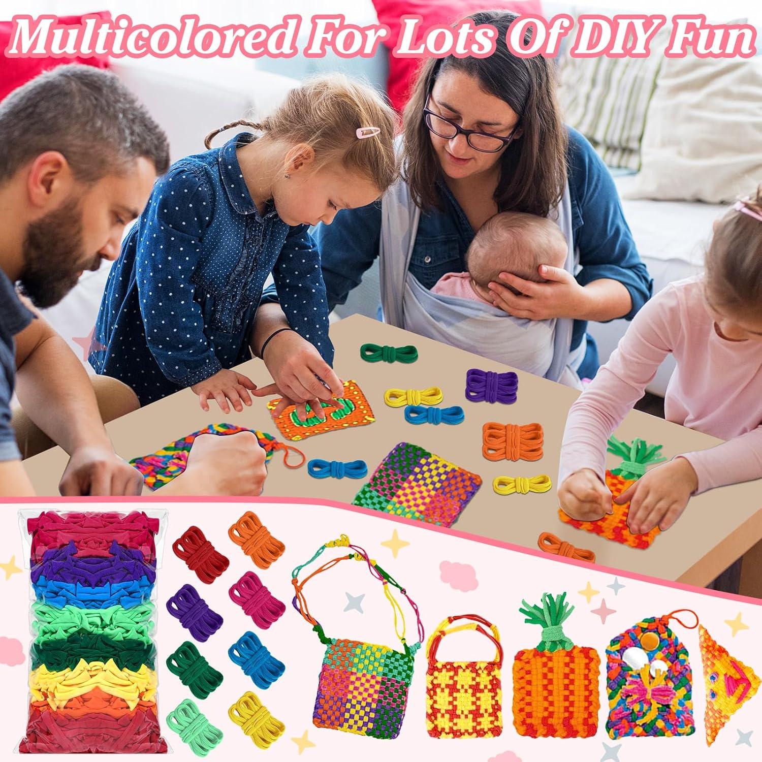 Kit de Manualidades ZOIIWA 600 Piezas Bucles de Telar Multicolor