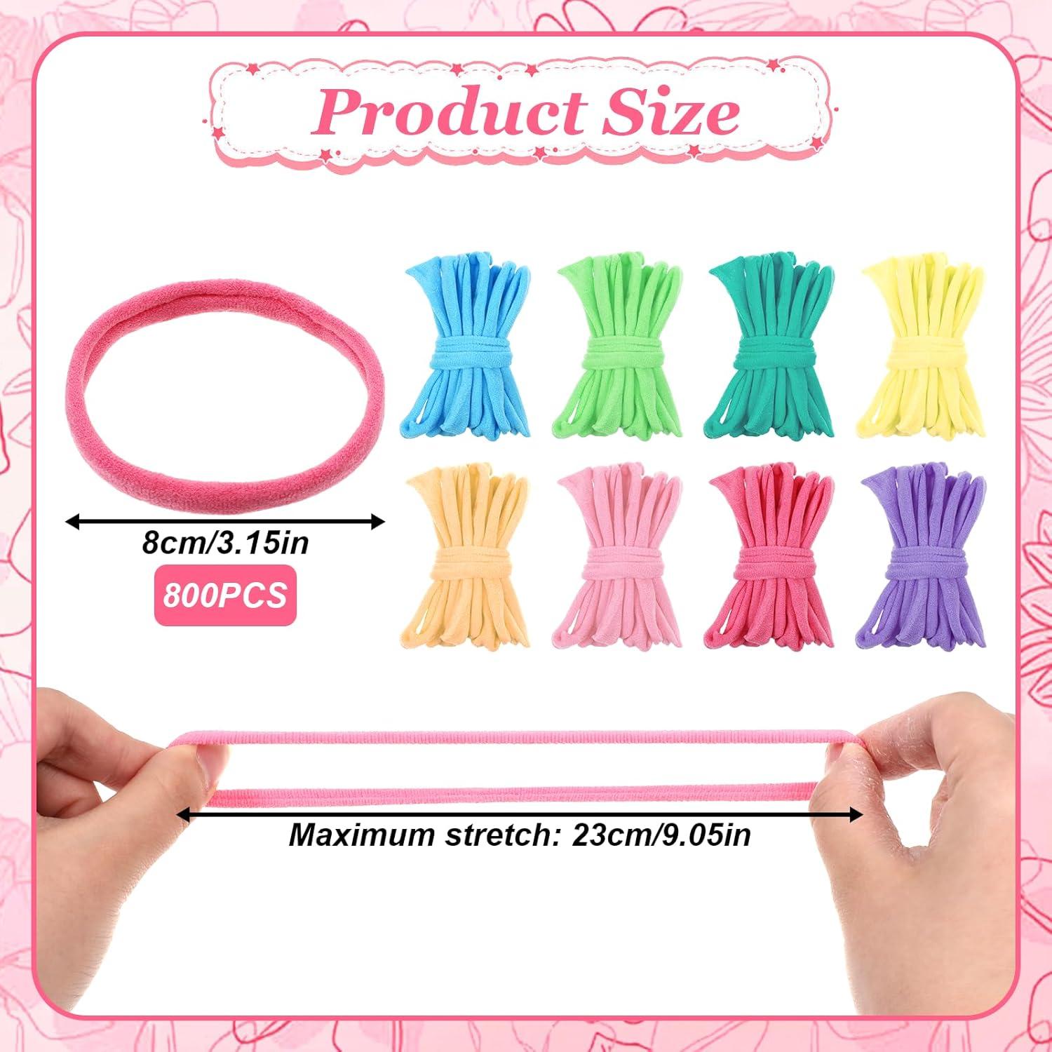 800 Bandas de Telar Coloridas 8cm Apausvcm para Manualidades