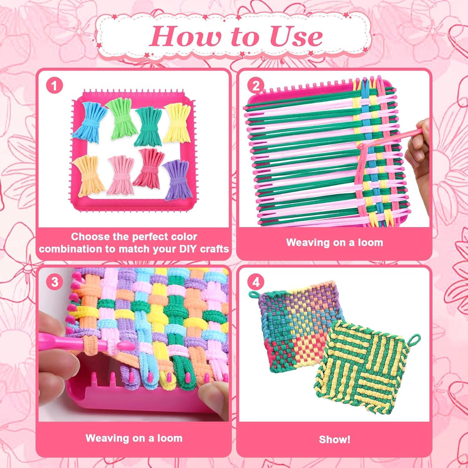 800 Bandas de Telar Coloridas 8cm Apausvcm para Manualidades