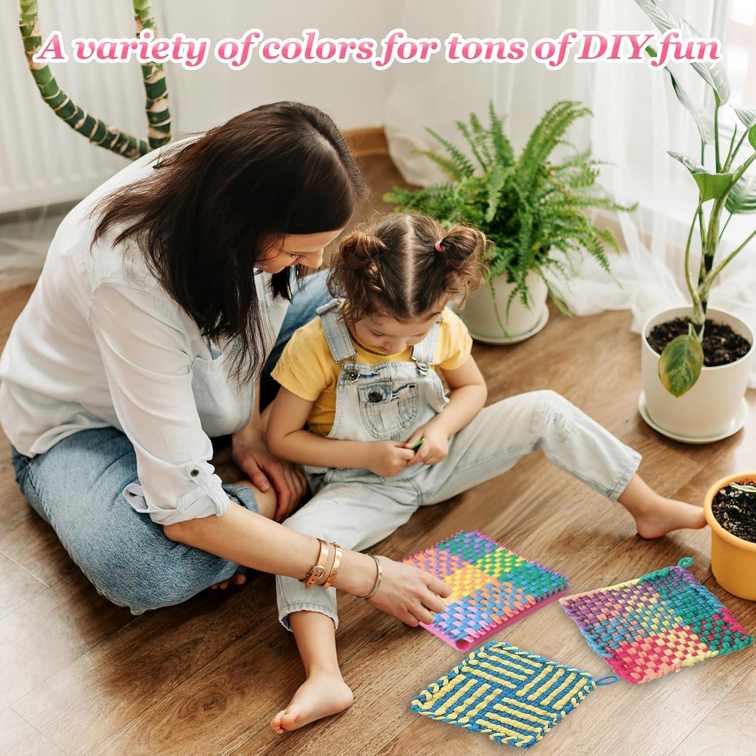 800 Bandas de Telar Coloridas 8cm Apausvcm para Manualidades