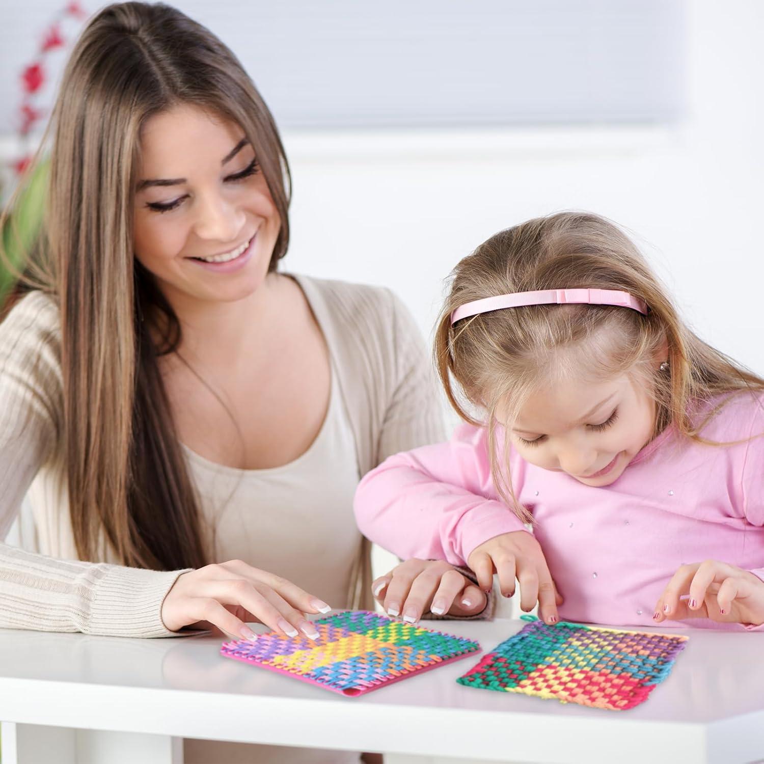 800 Bandas de Telar Coloridas 8cm Apausvcm para Manualidades