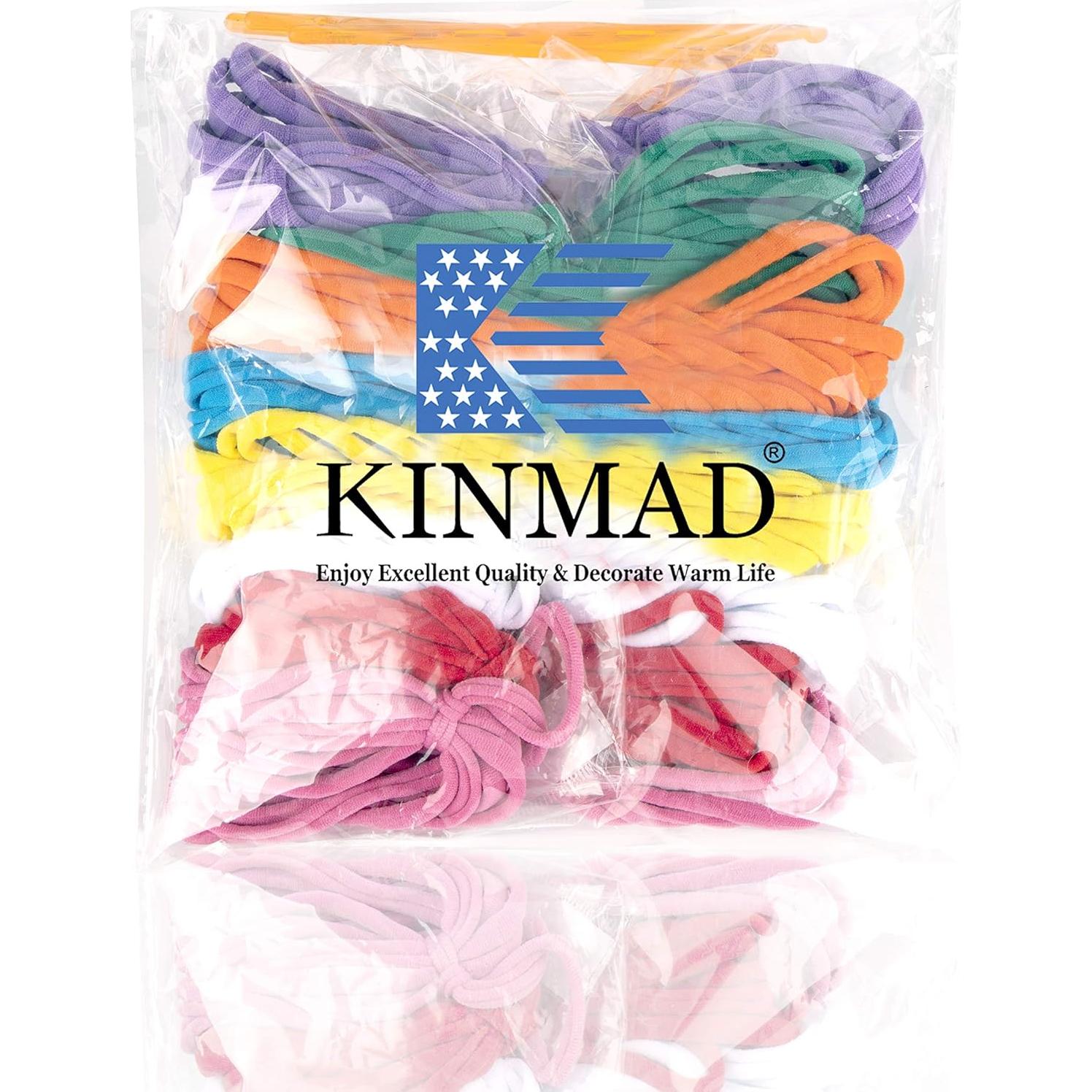 Bucles de Tejido KINMAD 192 Piezas Algodón 11 cm Multicolor