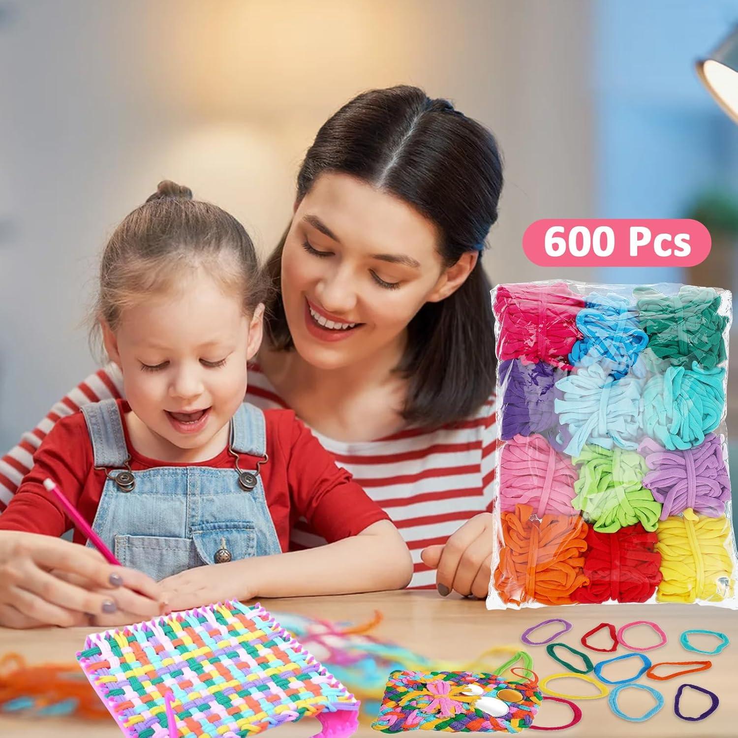 Kit de Bucles de Telar HOFURME 600 Pcs Colores Pastel DIY