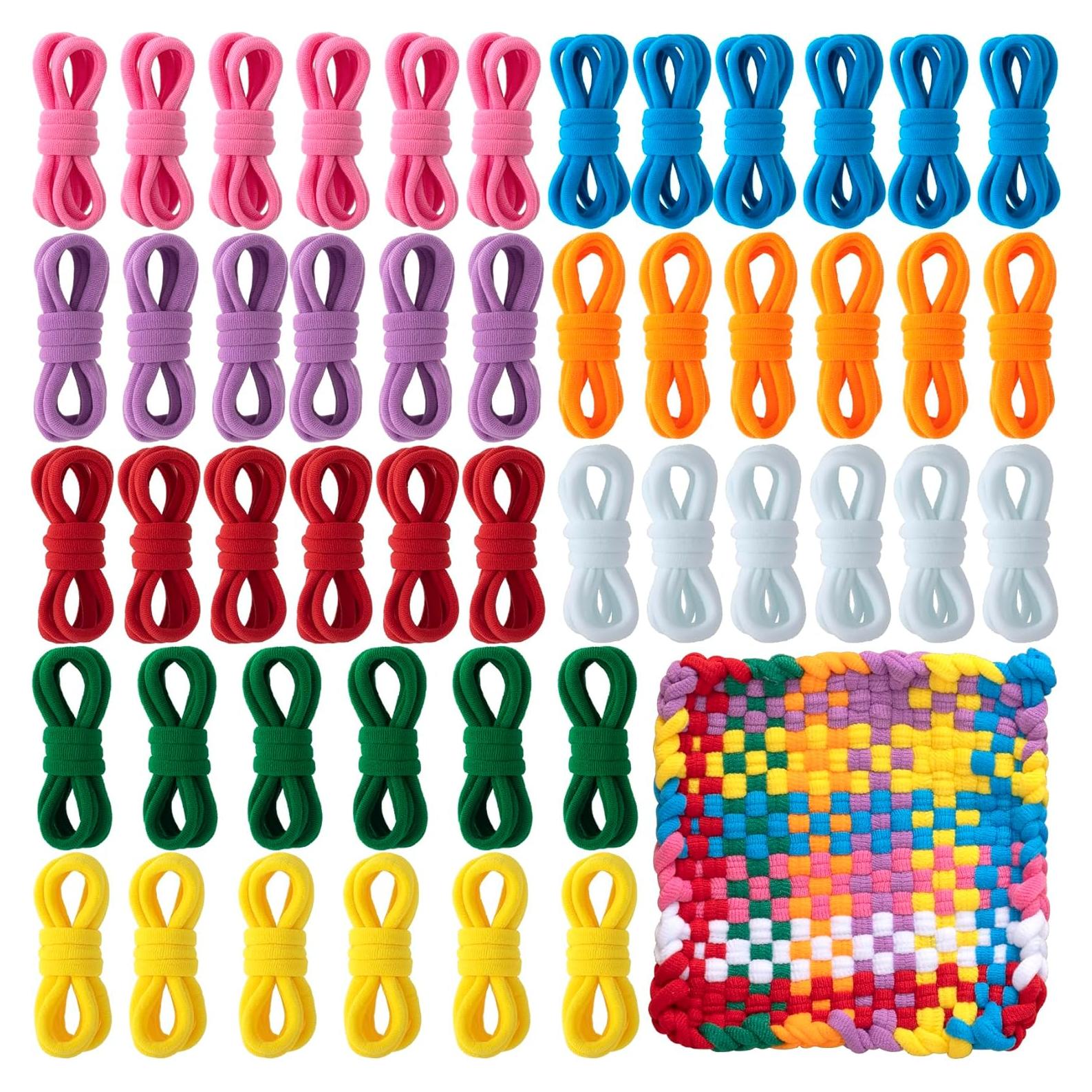 Kit de Bucles de Tejer STSTR 96 Piezas Nylon 17.7 cm Coloridos