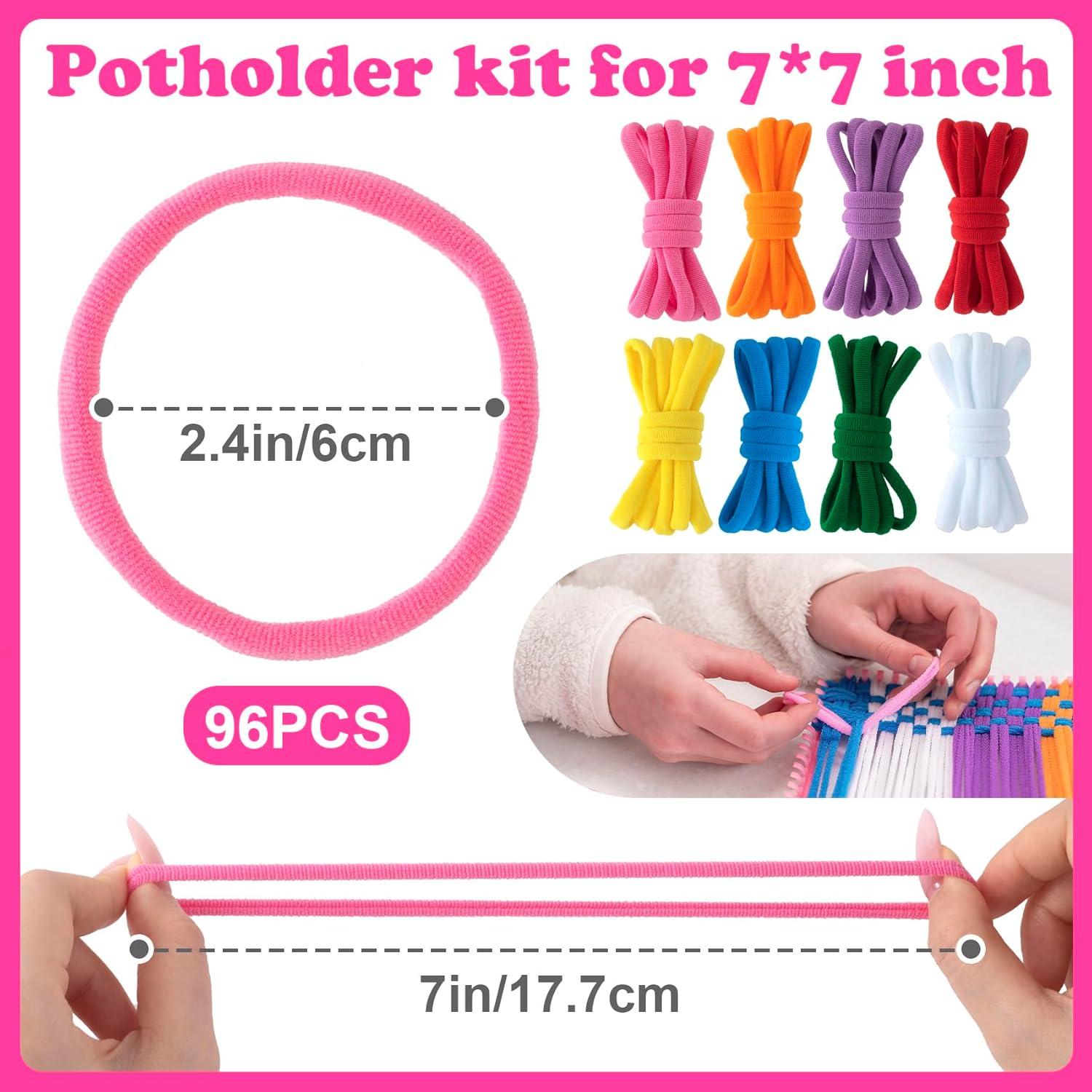 Kit de Bucles de Tejer STSTR 96 Piezas Nylon 17.7 cm Coloridos