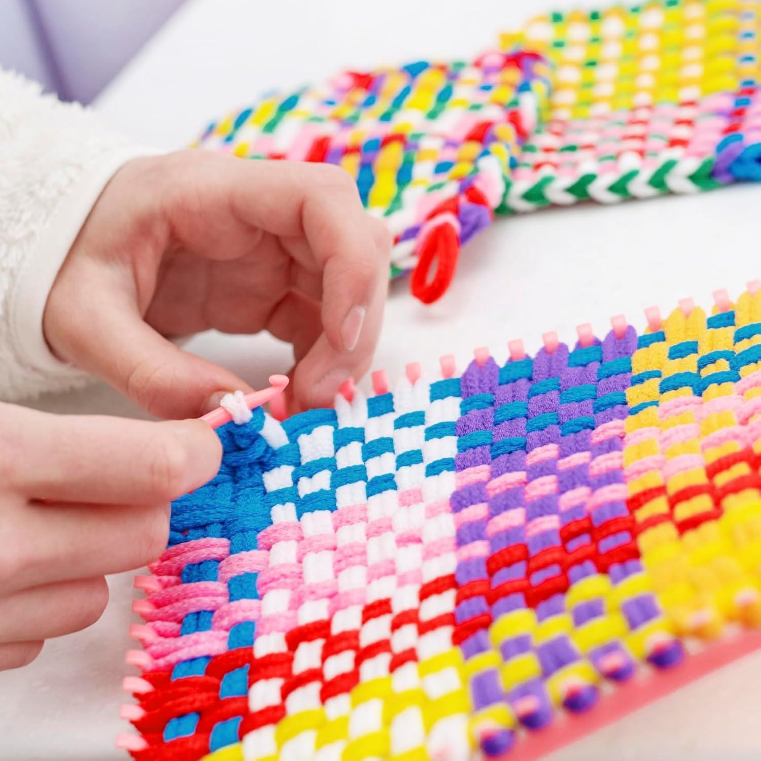 Kit de Bucles de Tejer STSTR 96 Piezas Nylon 17.7 cm Coloridos