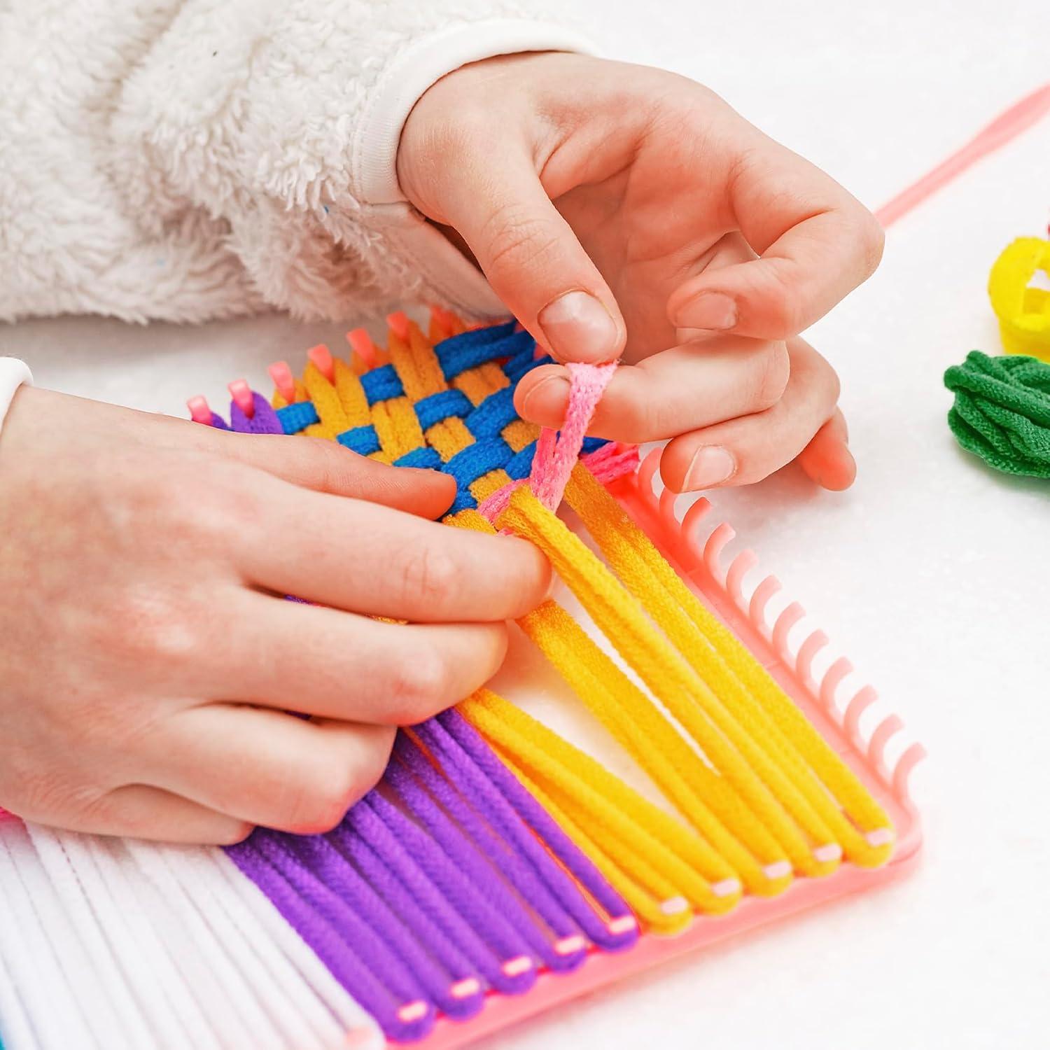 Kit de Bucles de Tejer STSTR 96 Piezas Nylon 17.7 cm Coloridos