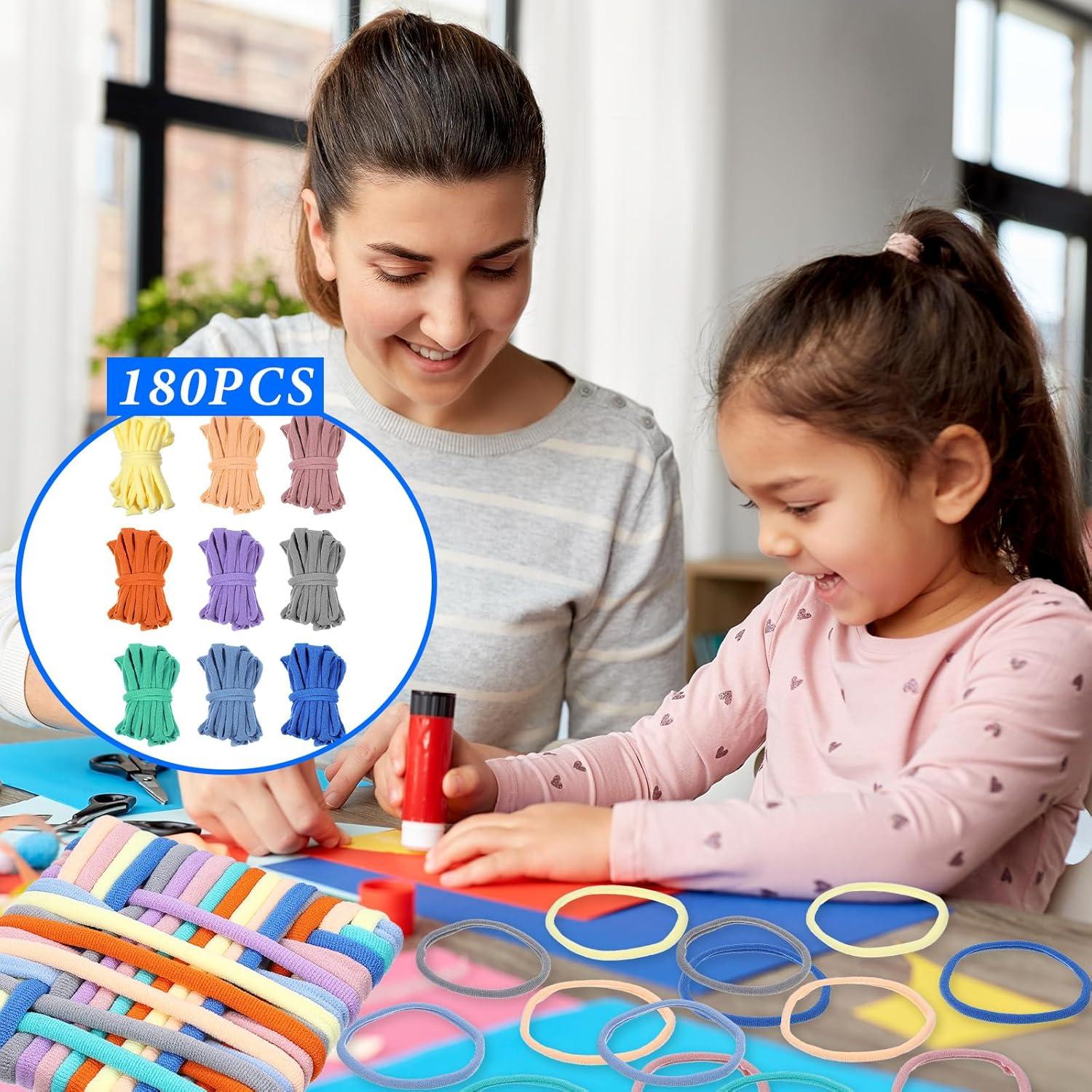 XLIUAX 180 Anillos de Telar de Poliester para Potholders