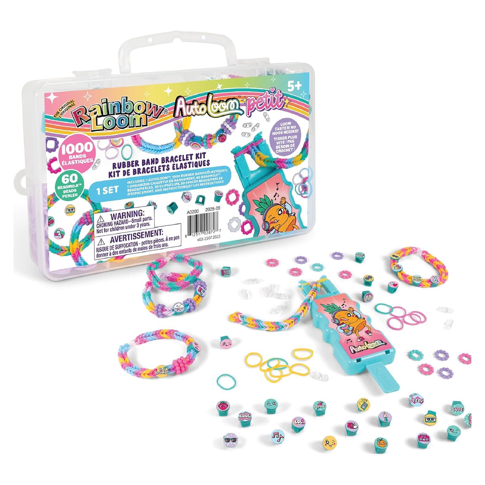 Kit de Manualidades Rainbow Loom AutoLoom Petit - 1000 Bandas