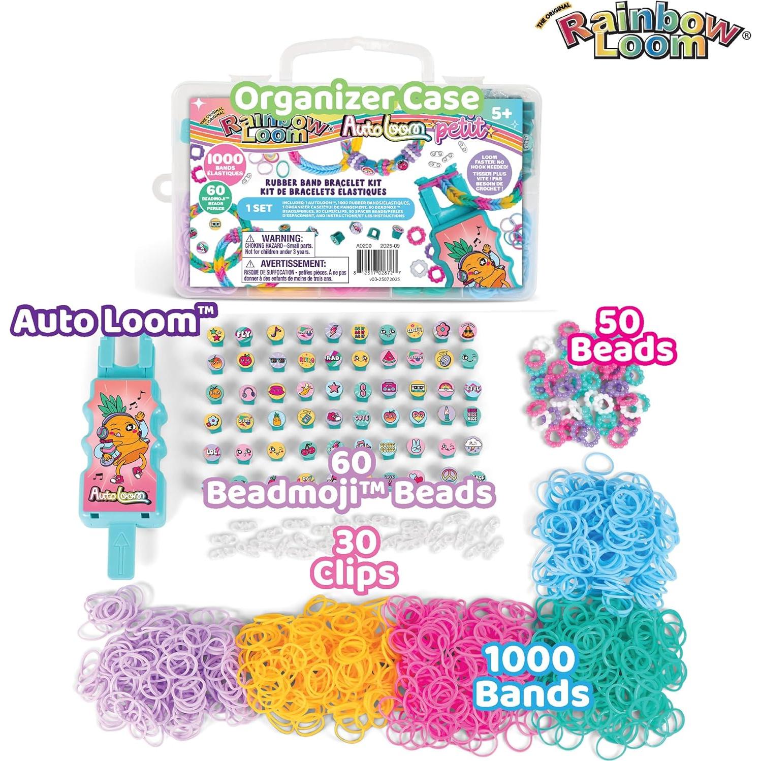 Kit de Manualidades Rainbow Loom AutoLoom Petit - 1000 Bandas