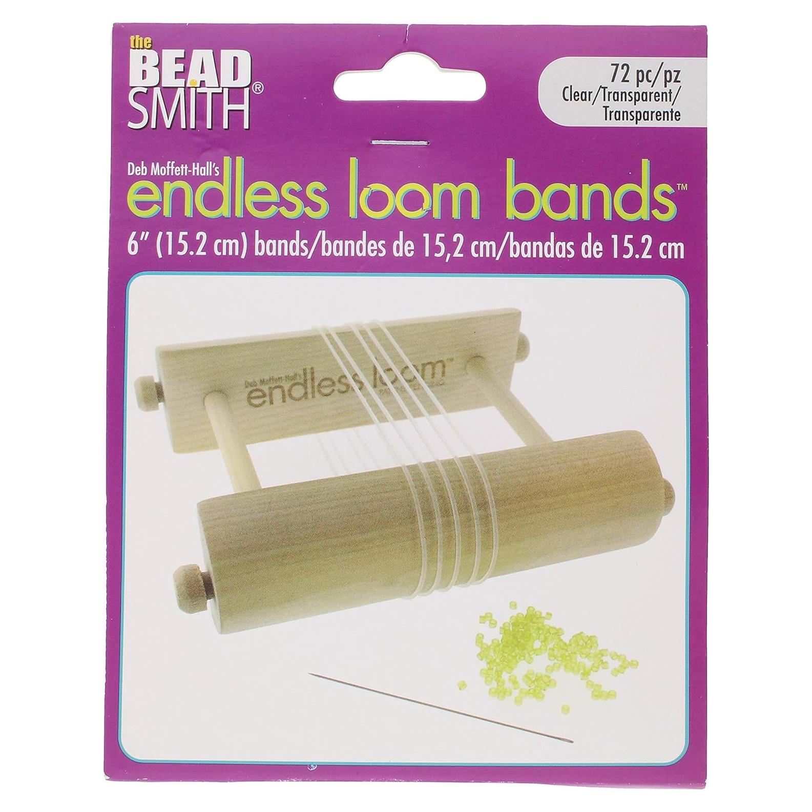 Bandas de Telar Sin Fin The Beadsmith 15.24 cm 72 Piezas Color Claro