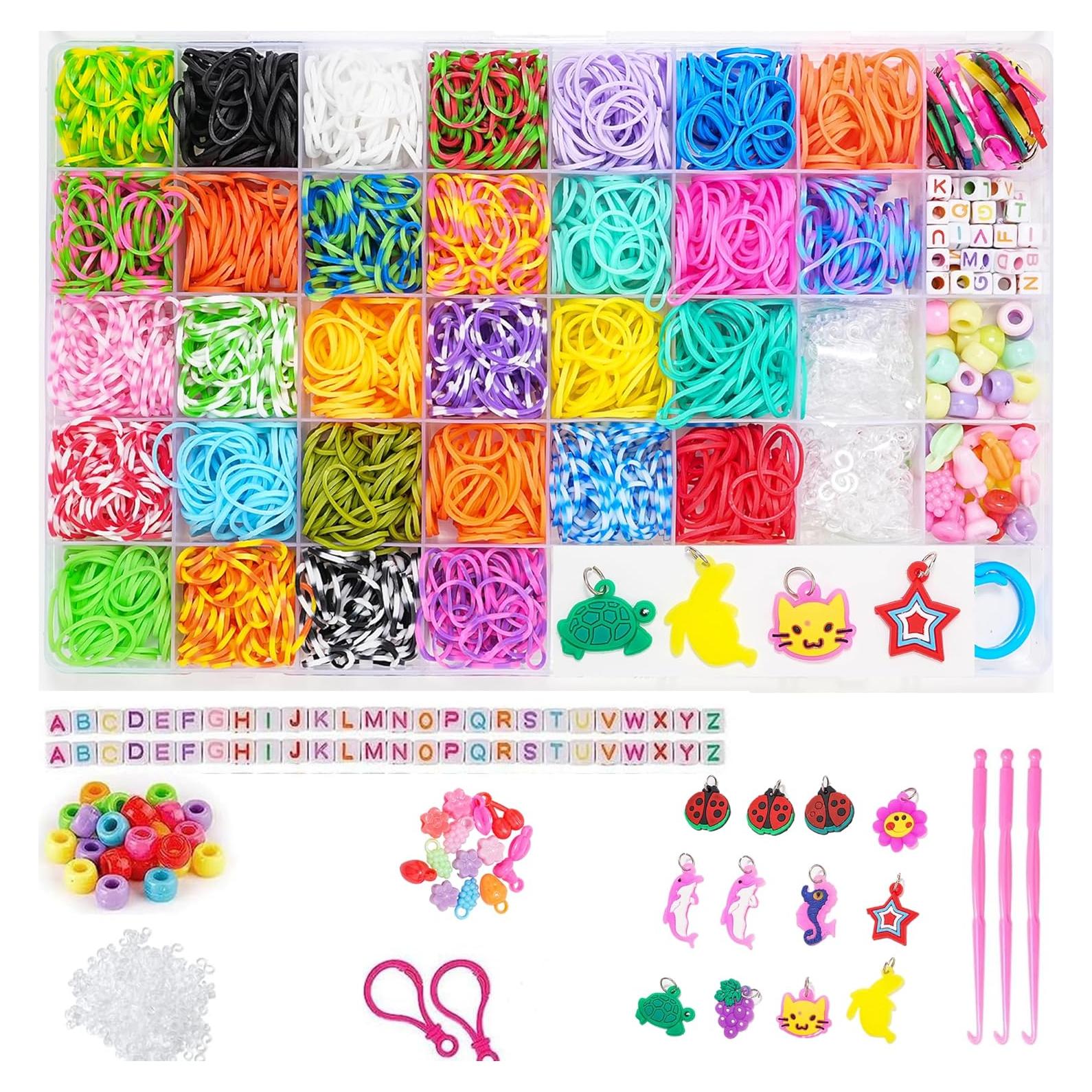 Kit de Pulseras de Goma WAOYER 2500+ 30 Colores y Accesorios