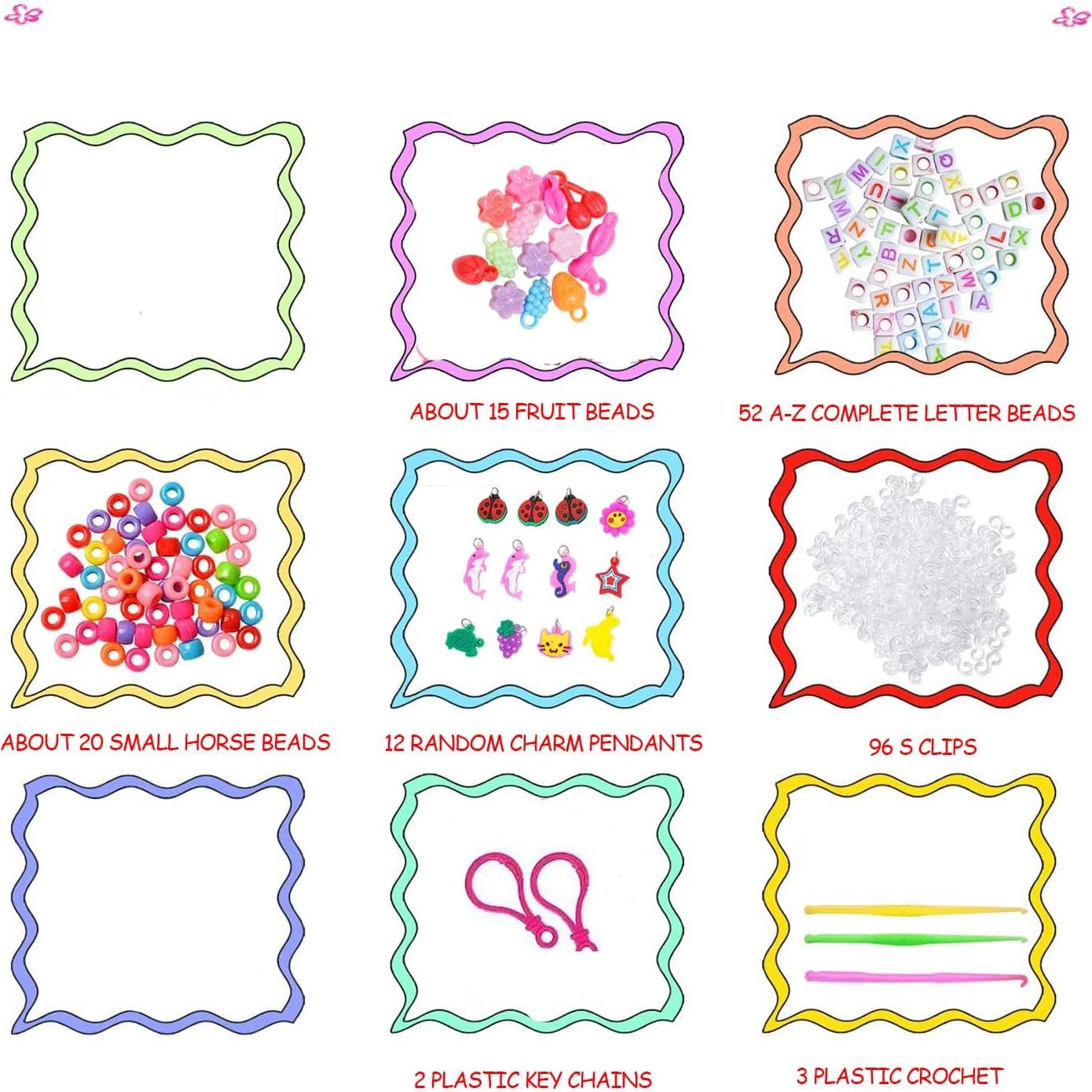 Kit de Pulseras de Goma WAOYER 2500+ 30 Colores y Accesorios