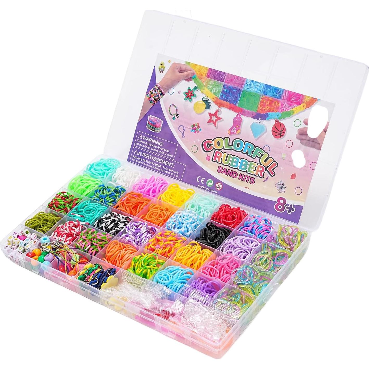 Kit de Pulseras de Goma WAOYER 2500+ 30 Colores y Accesorios