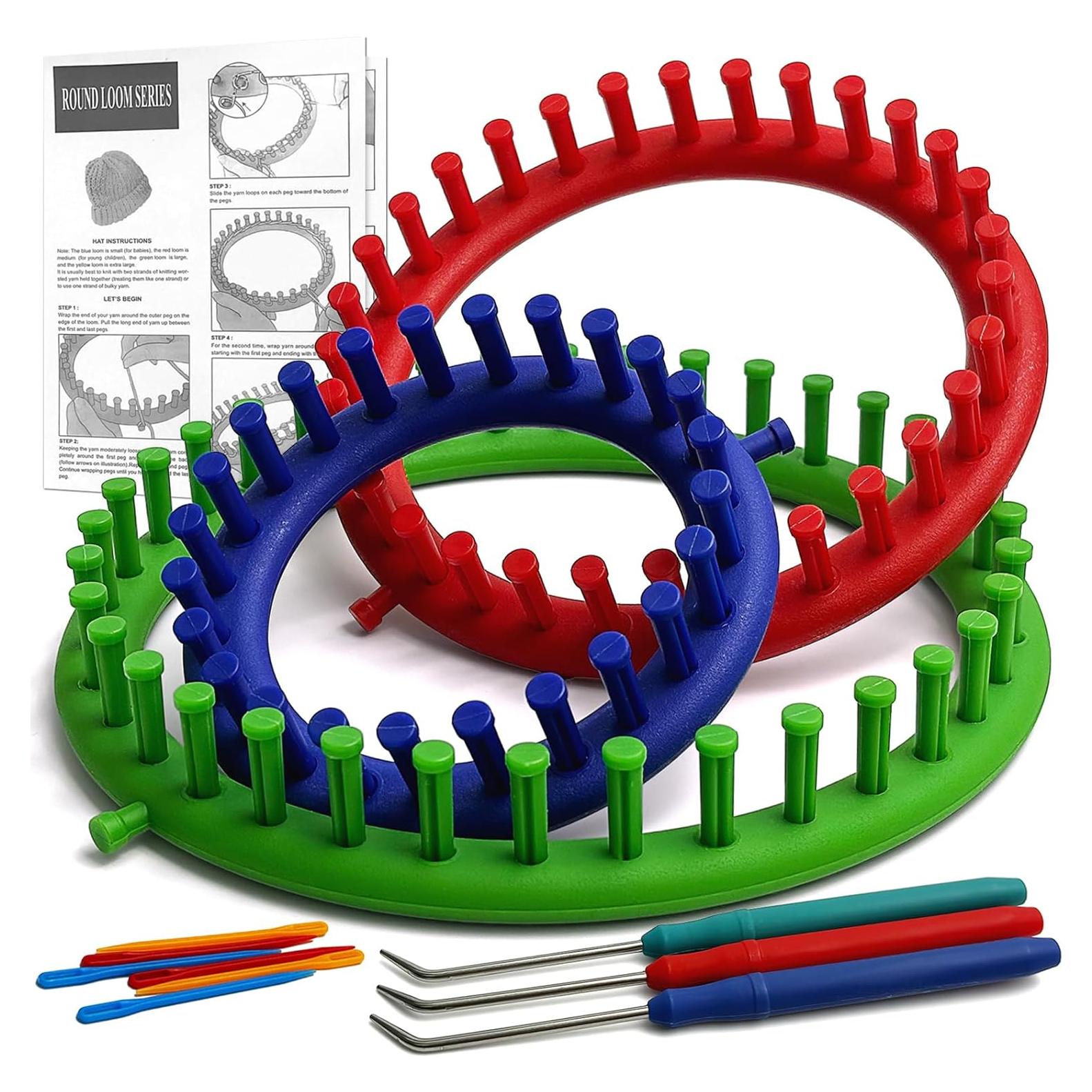 Kit de Telar de Tejer Redondo UCDRMA 3 Tamaños para Principiantes