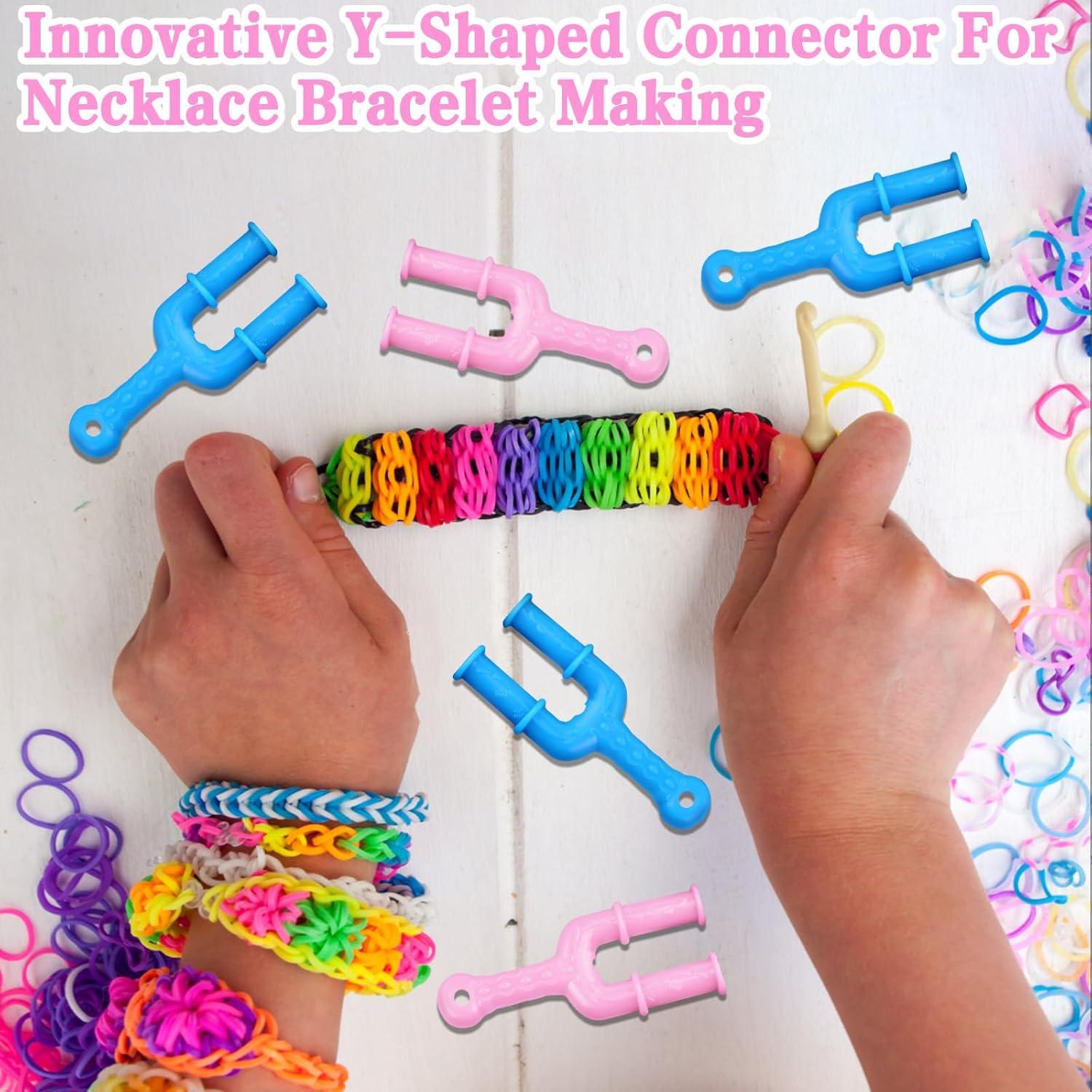 Kit de Tejido HINGTAI 12 Piezas Bandas de Goma Joyería