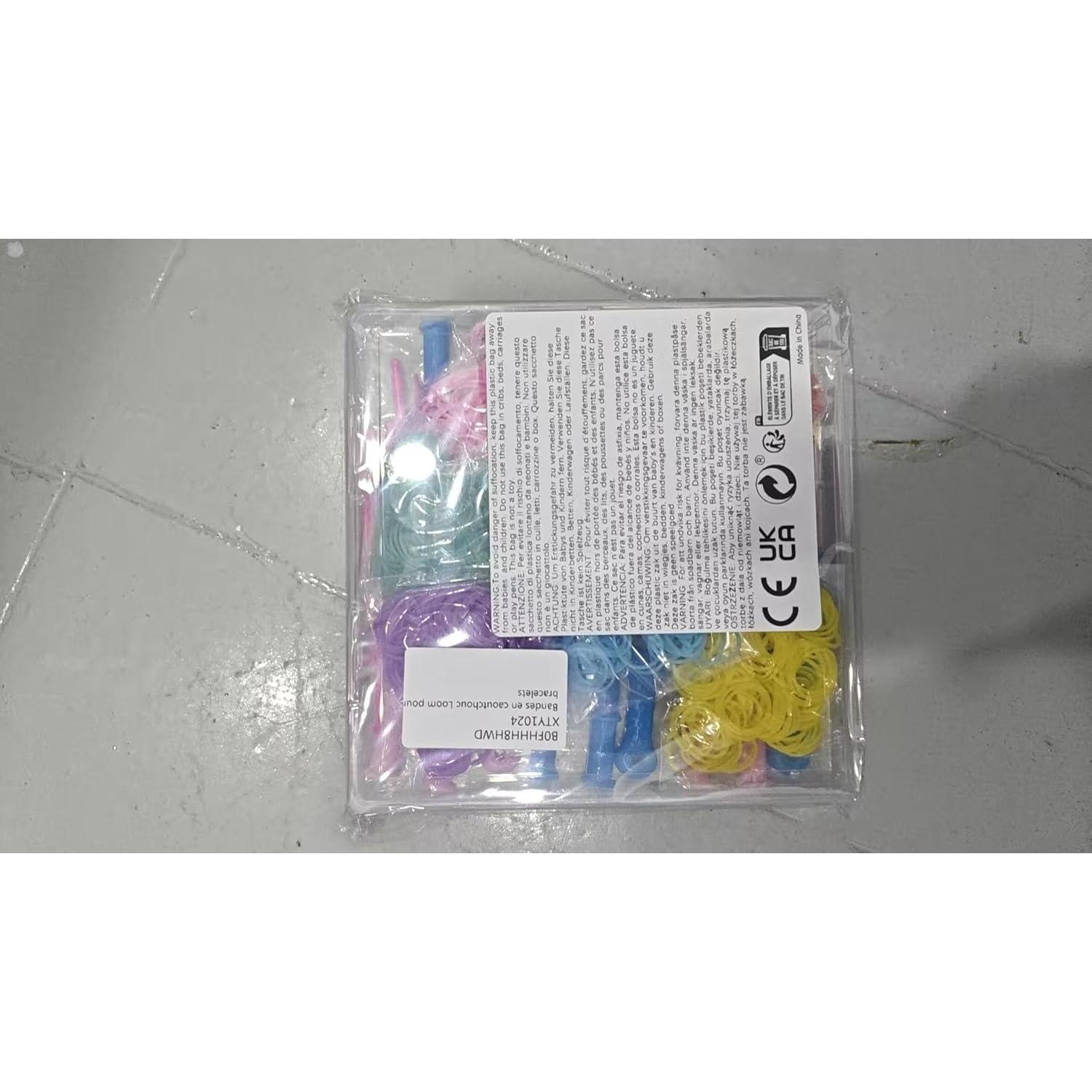 Kit de Tejido HINGTAI 12 Piezas Bandas de Goma Joyería