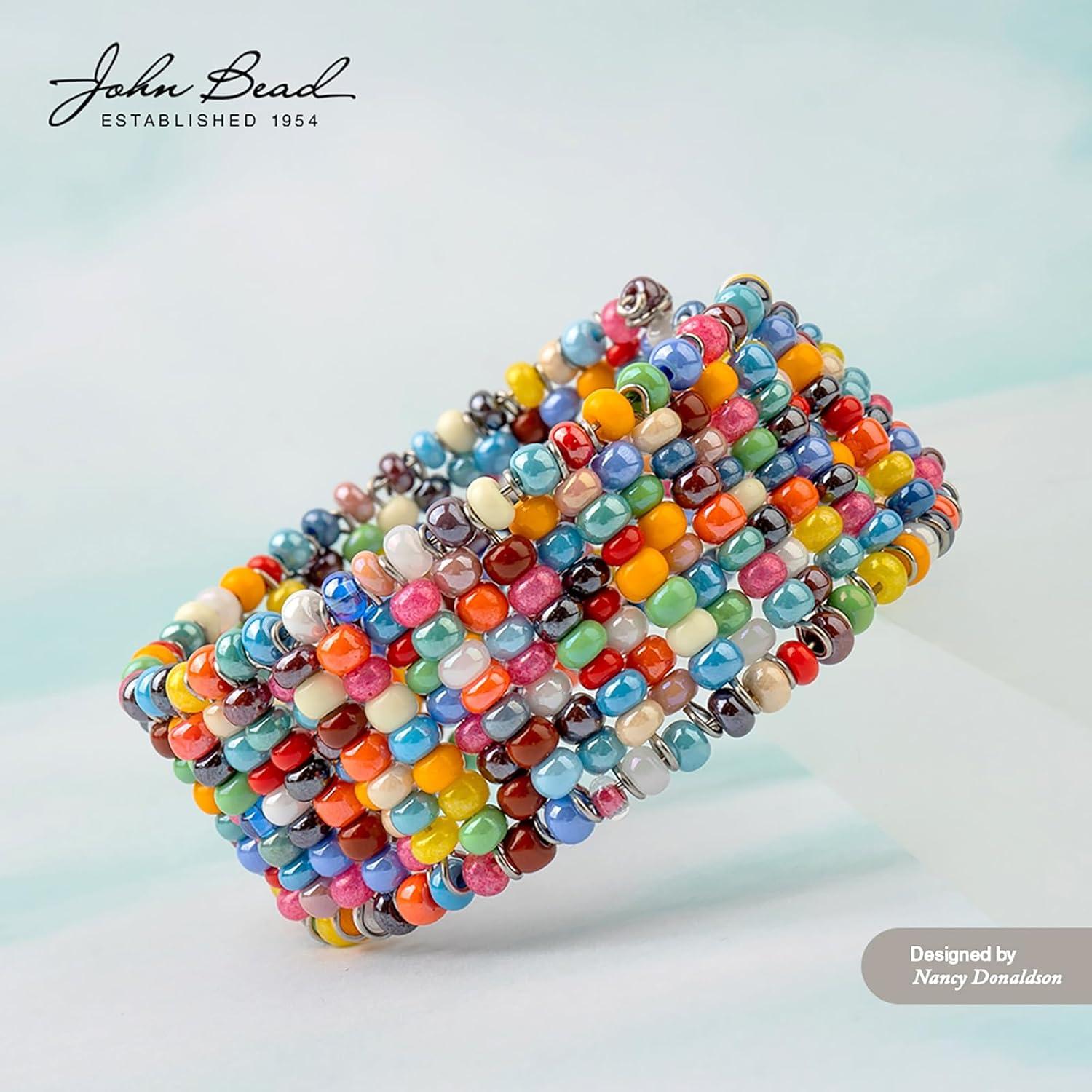 Perlas de Vidrio Checas 10/0 John Bead Platino Plata 49.87g