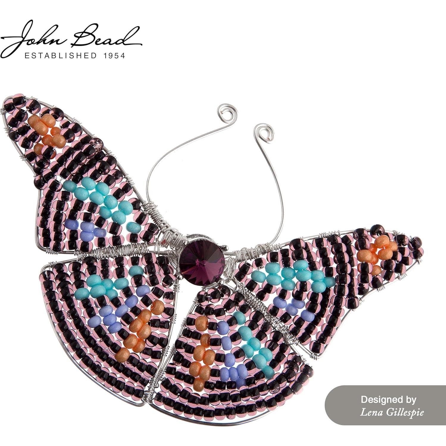 Perlas de Vidrio Checas 10/0 John Bead Platino Plata 49.87g