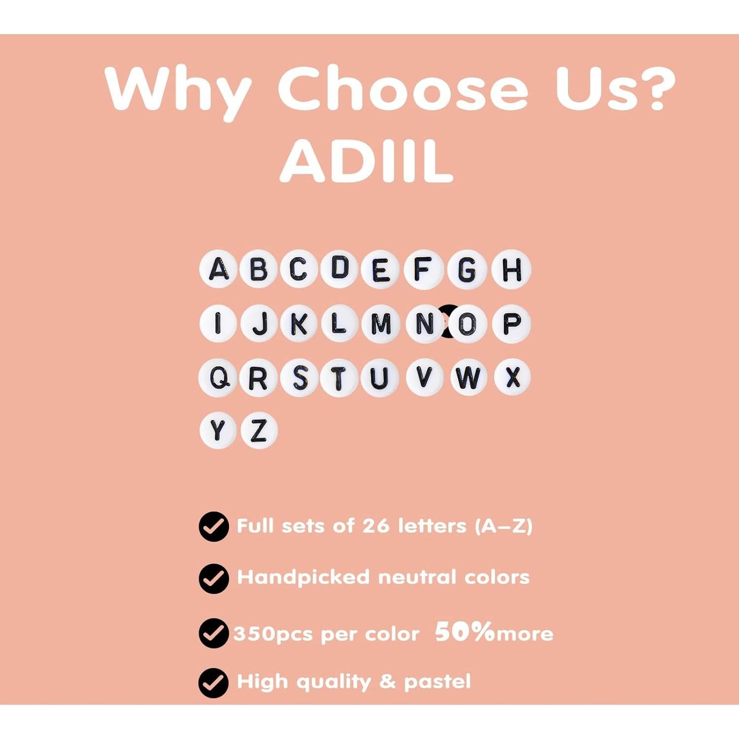 Kit de Fabricación de Pulseras ADIIL 7200 Piezas Arcilla 6mm