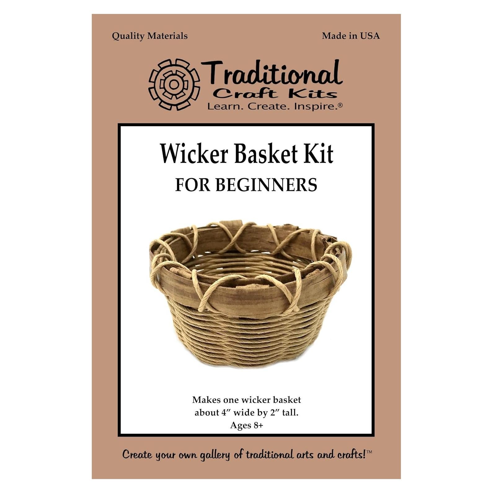 Kit de Tejido de Cesta de Mimbre para Principiantes - Artesanías Tradicionales