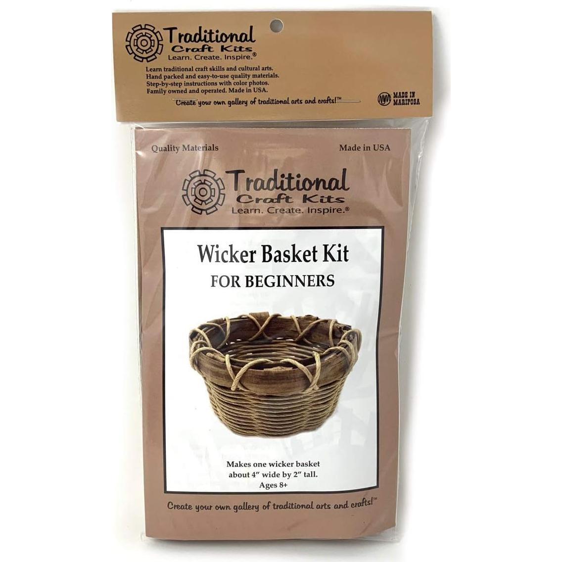 Kit de Tejido de Cesta de Mimbre para Principiantes - Artesanías Tradicionales