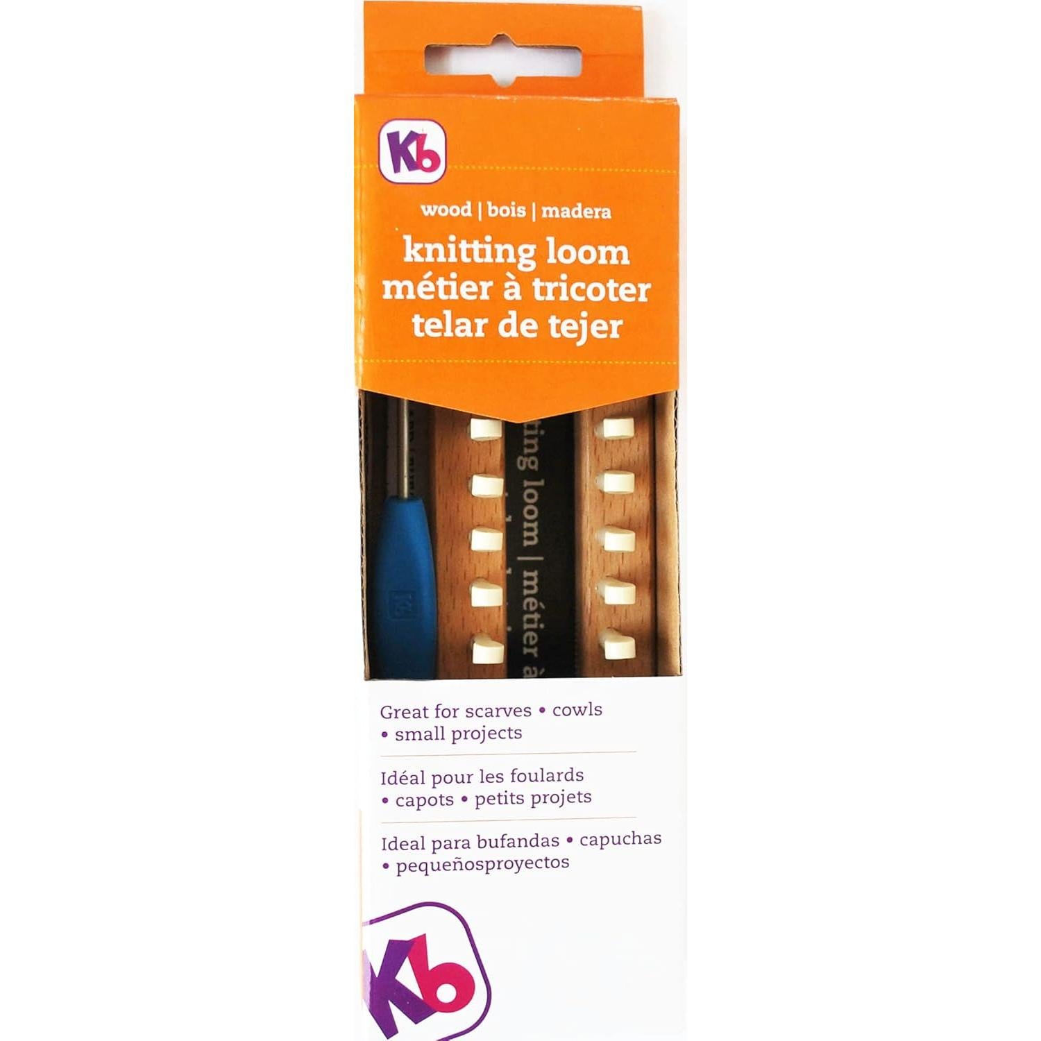 Telar de Madera 32 Clavos Authentic Knitting Board - Tejido Doble y Simple