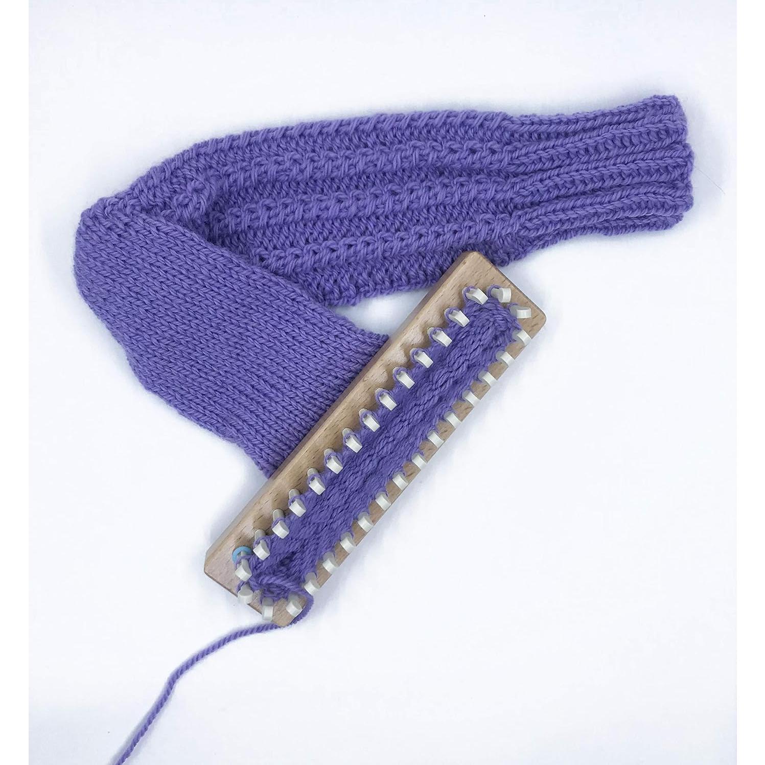 Telar de Madera 32 Clavos Authentic Knitting Board - Tejido Doble y Simple