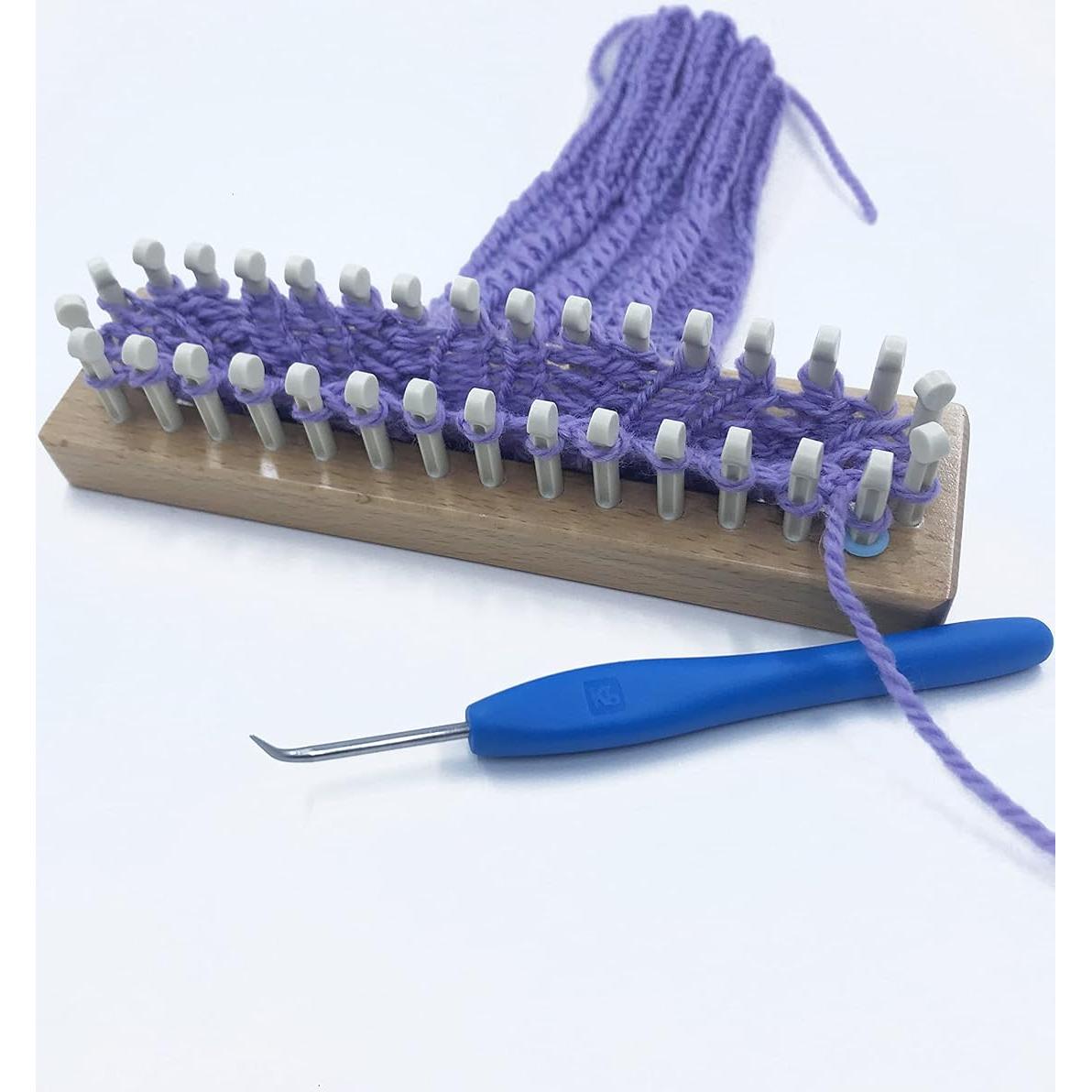 Telar de Madera 32 Clavos Authentic Knitting Board - Tejido Doble y Simple