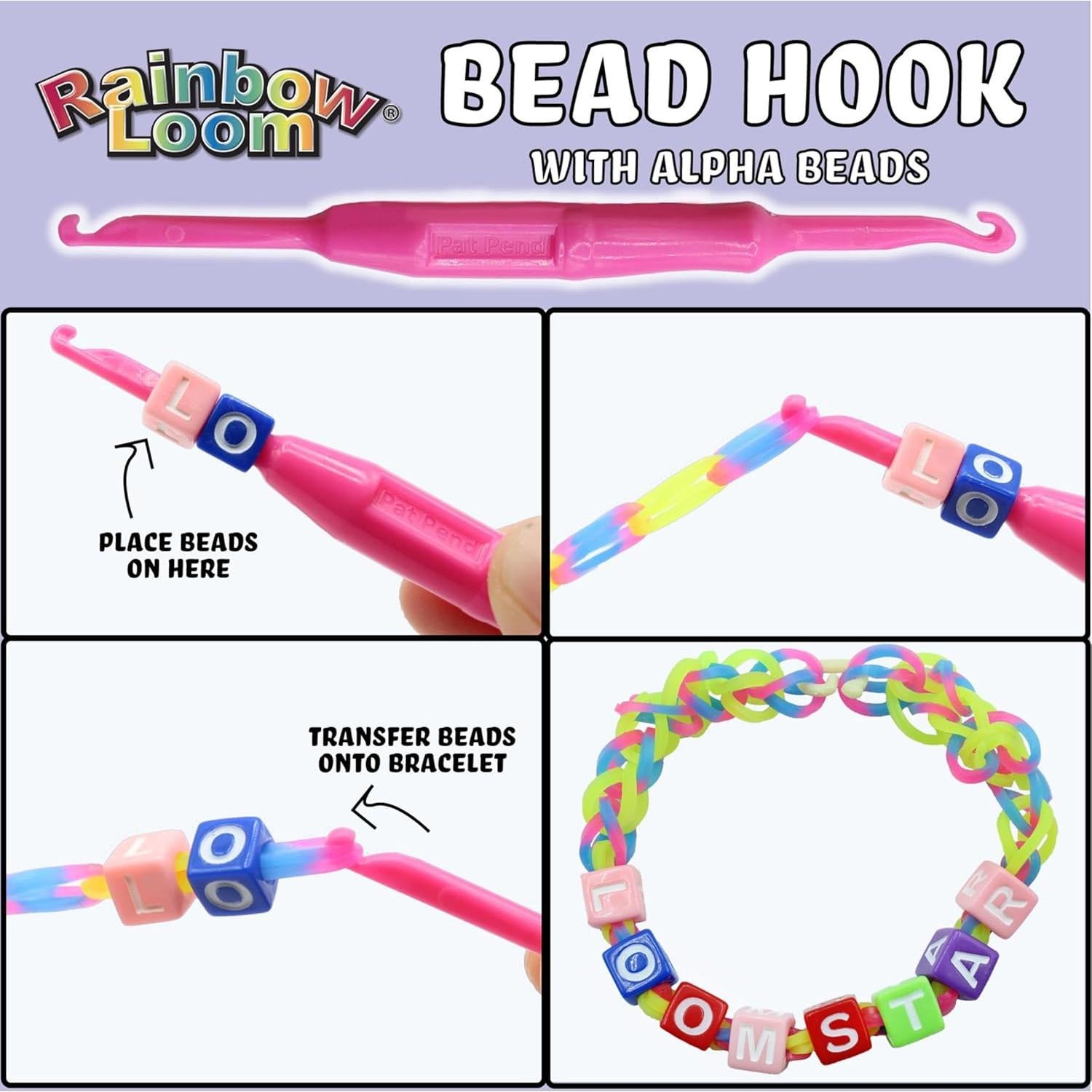 Conjunto Mega Combo Loomi-Pals Rainbow Loom Brillan en la Oscuridad