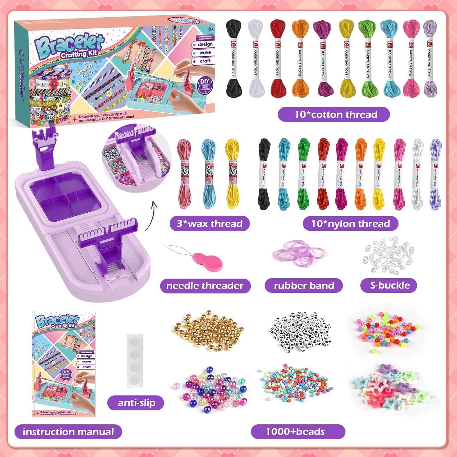 Kit de Pulseras de Amistad IFLOVE para Niños 6-12 Años Púrpura