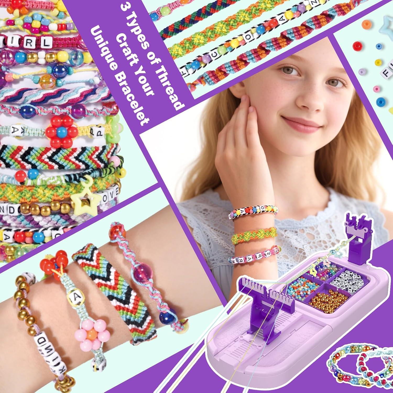 Kit de Pulseras de Amistad IFLOVE para Niños 6-12 Años Púrpura