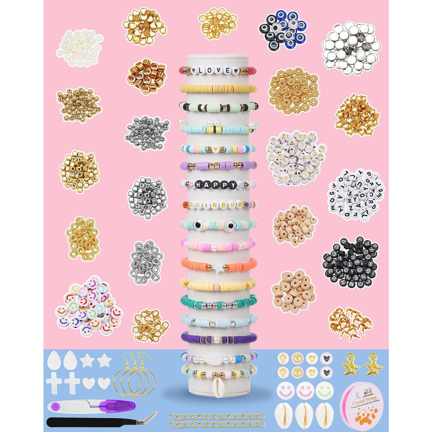 Kit de Fabricación de Pulseras Mio Angle 7500 Pcs Perlas de Arcilla