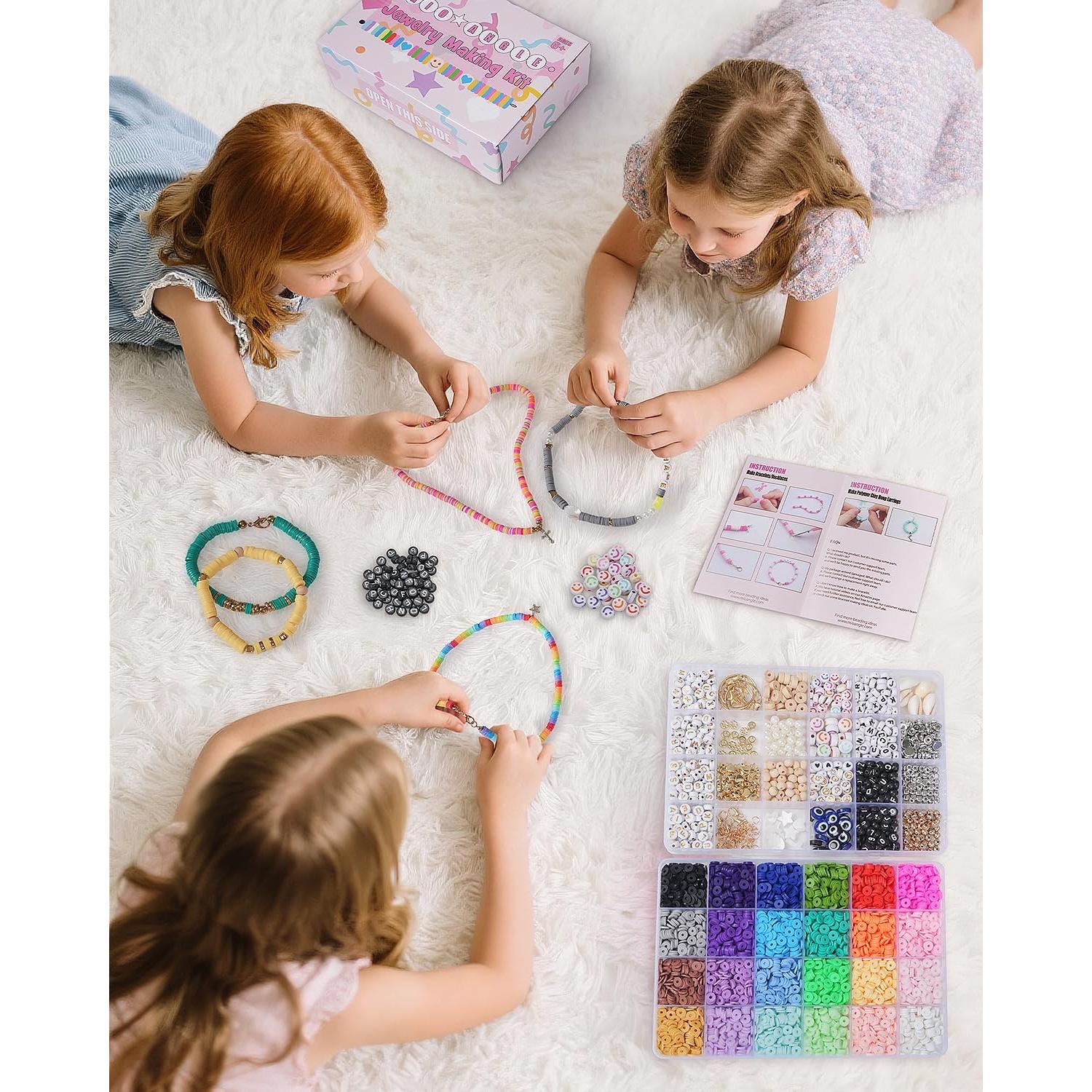 Kit de Fabricación de Pulseras Mio Angle 7500 Pcs Perlas de Arcilla