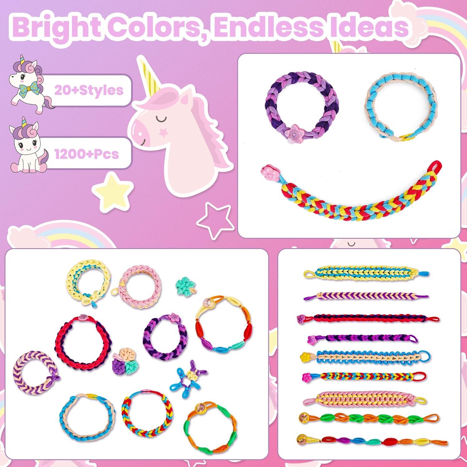 Kit de Fabricación de Pulseras FUTESI - 1200+ Bucles DIY