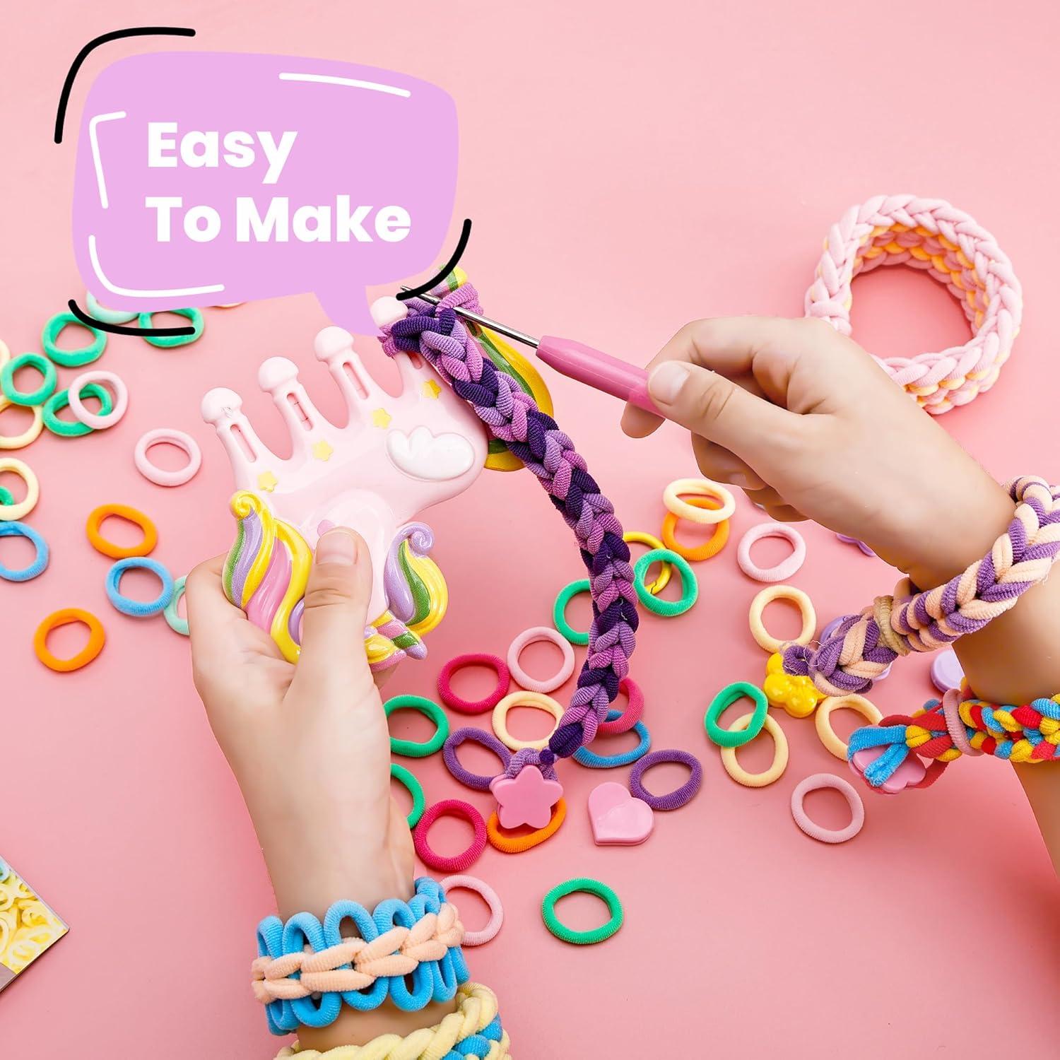 Kit de Fabricación de Pulseras FUTESI - 1200+ Bucles DIY