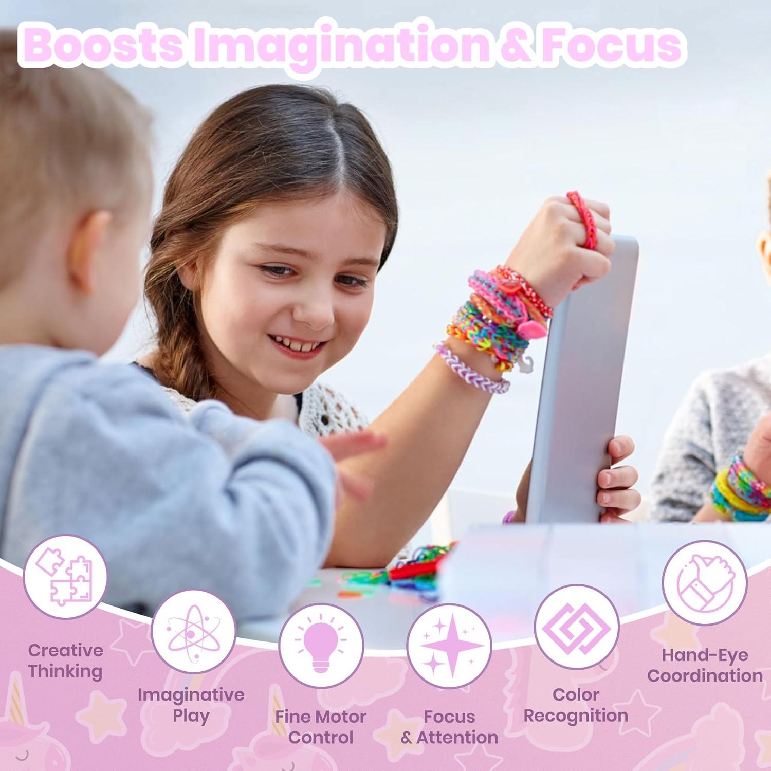 Kit de Fabricación de Pulseras FUTESI - 1200+ Bucles DIY