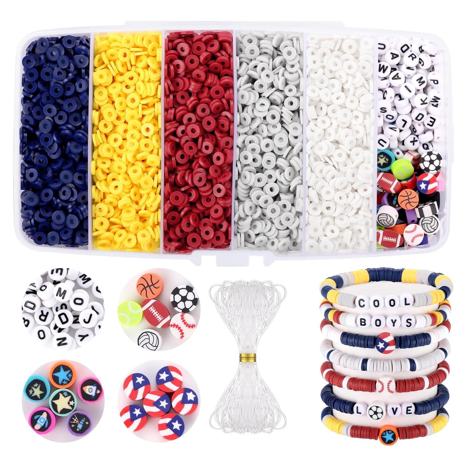 Kit de Cuentas de Arcilla Funtopia 5000 Pcs para Pulseras