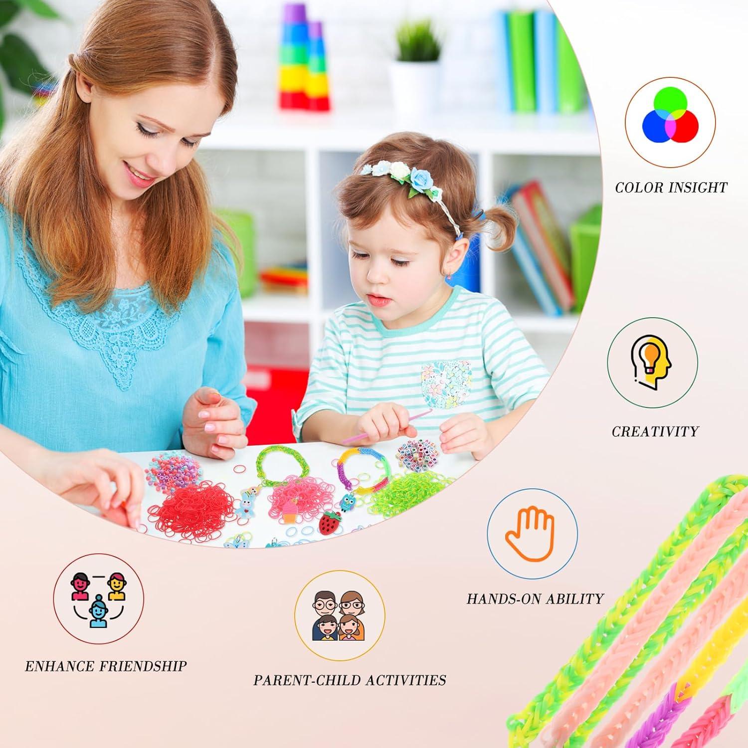 Kit de Pulseras de Goma obeoby 17500+ con Contenedor 3 Capas