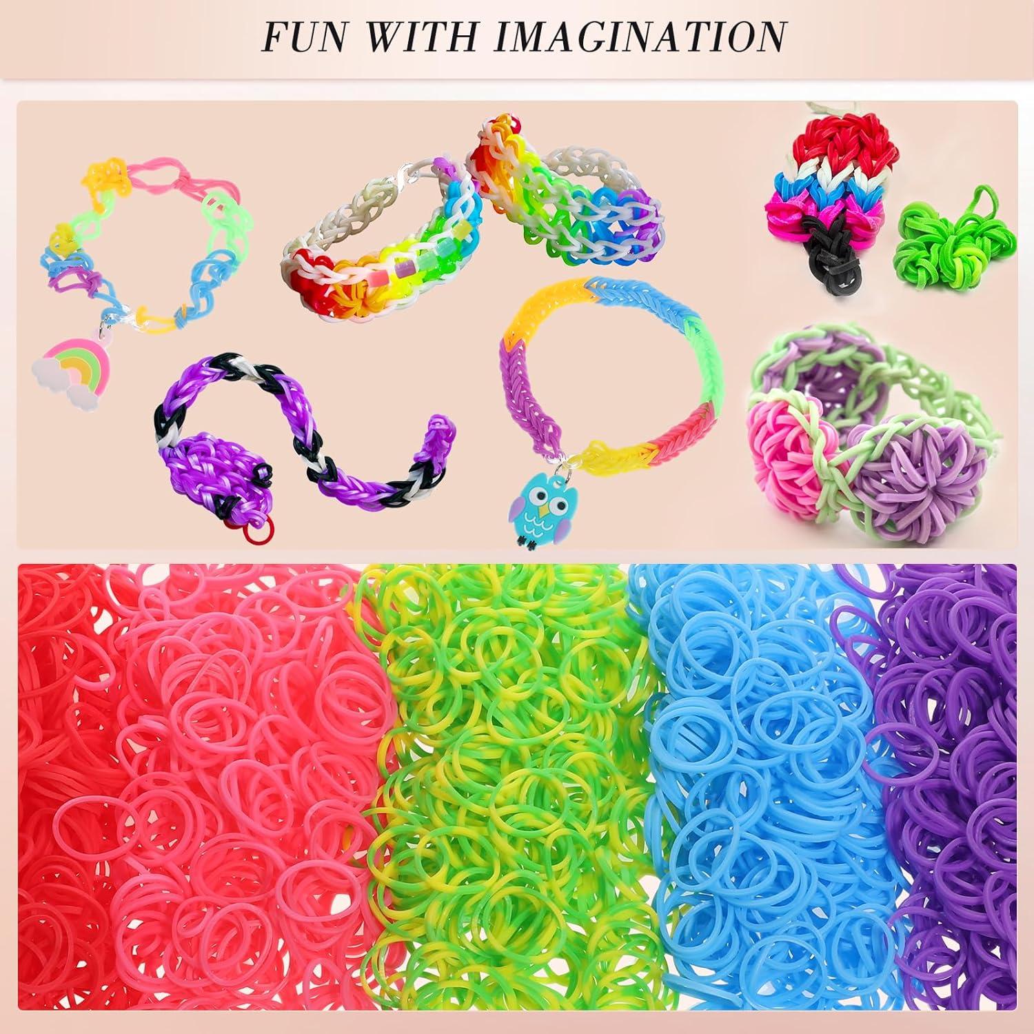 Kit de Pulseras de Goma obeoby 17500+ con Contenedor 3 Capas