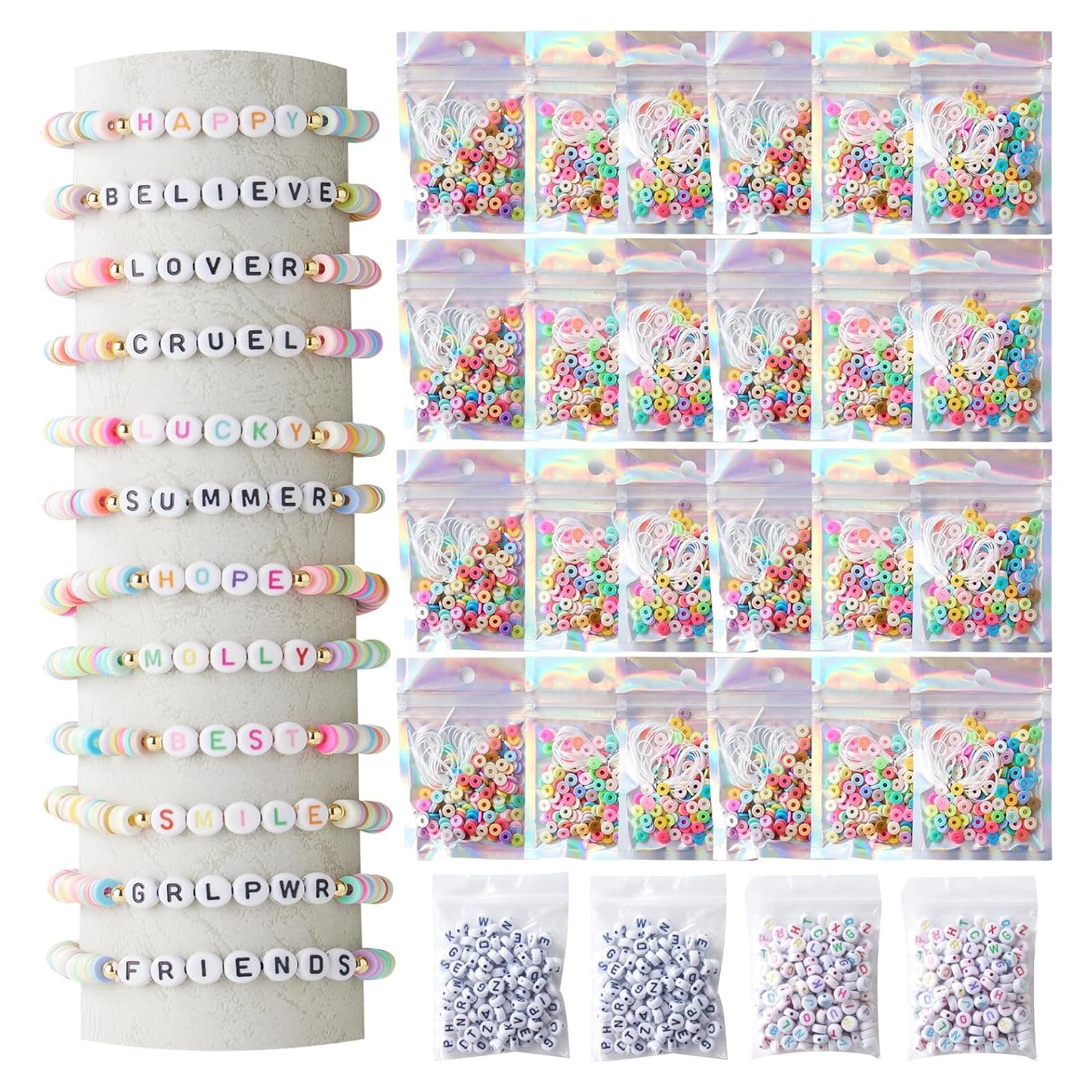 Kit de Pulseras de Amistad WJXCYGG 24 Set Arcilla Colorida
