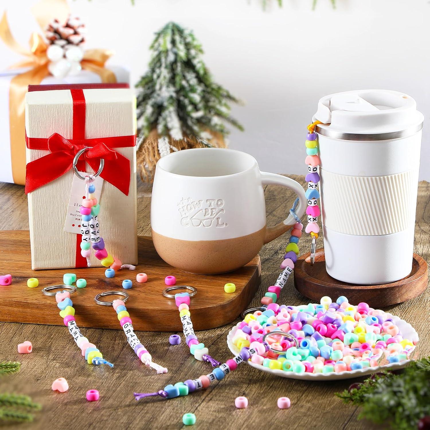 Kit de Llaveros DIY Landical 564 Piezas Cuentas de Letras