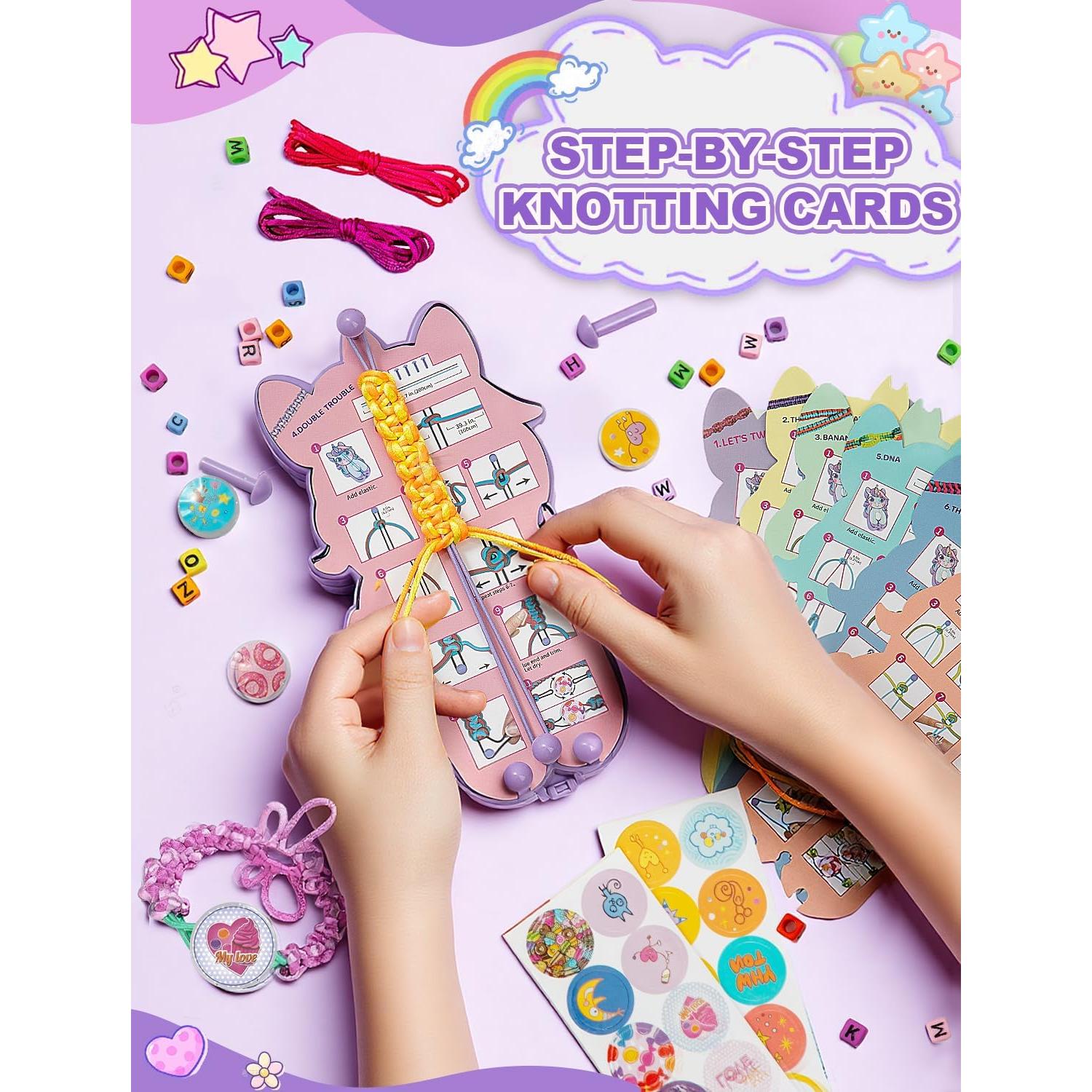 Kit de Pulseras de Amistad AONTESS Unicornio DIY para Niñas