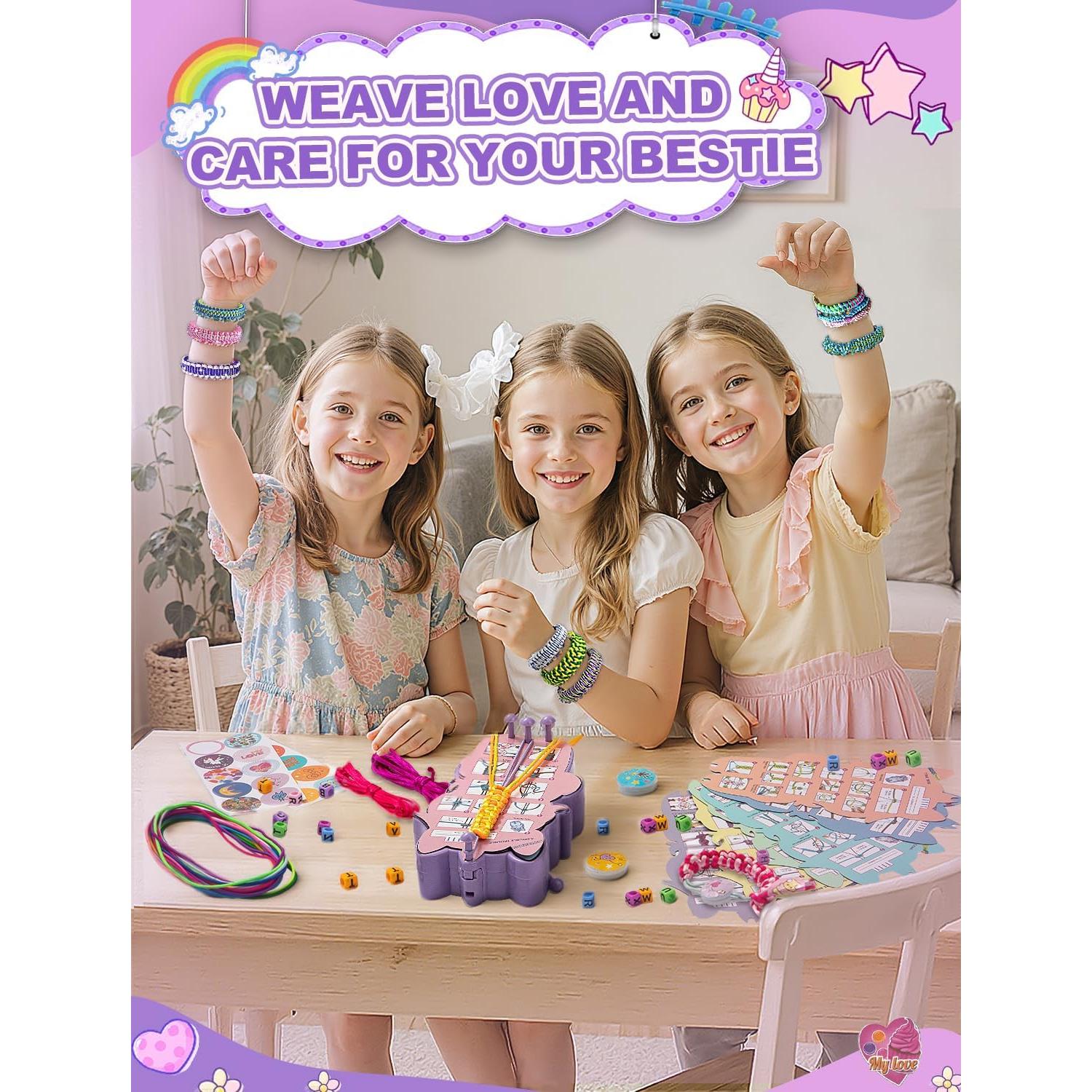 Kit de Pulseras de Amistad AONTESS Unicornio DIY para Niñas