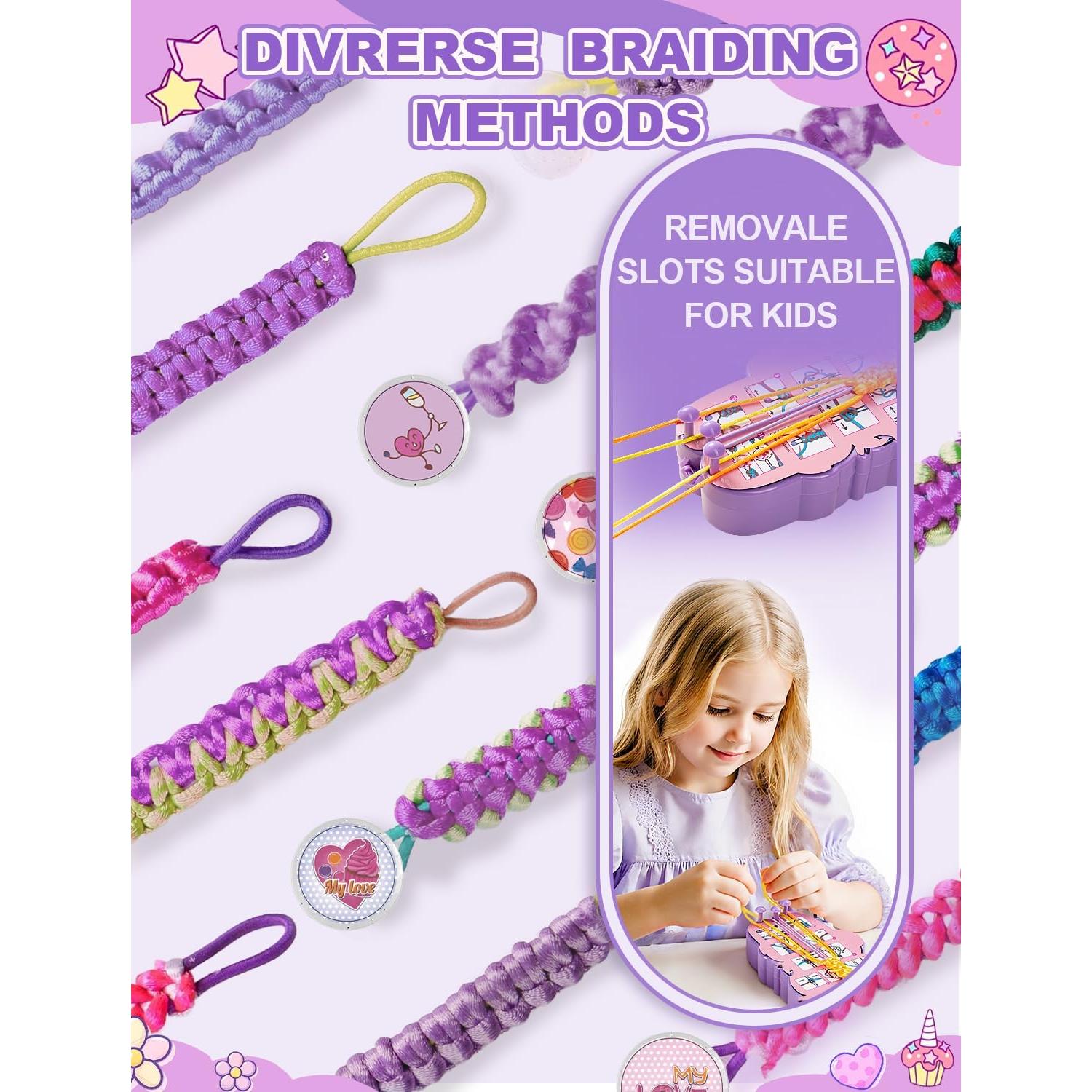 Kit de Pulseras de Amistad AONTESS Unicornio DIY para Niñas