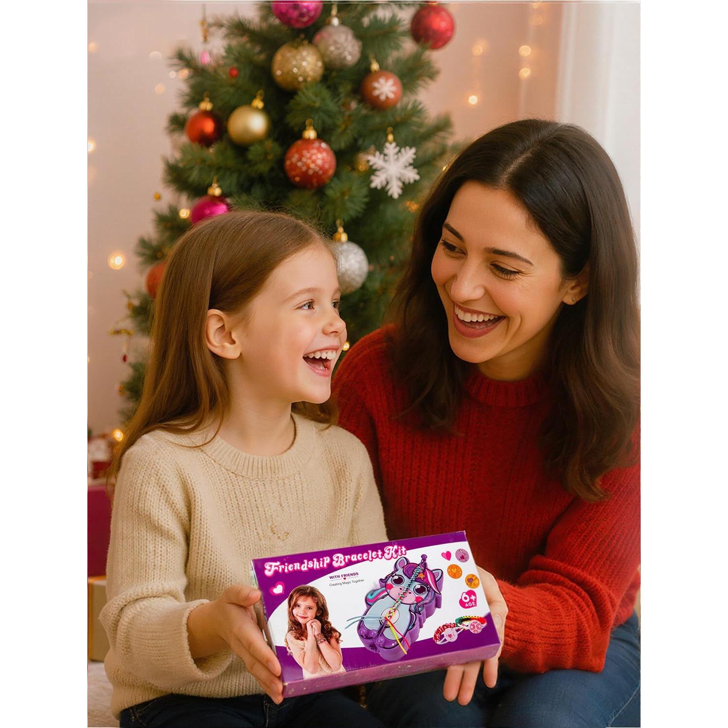 Kit de Pulseras de Amistad AONTESS Unicornio DIY para Niñas