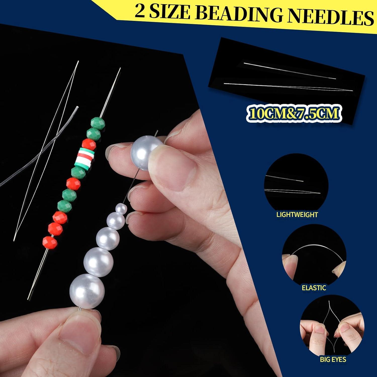 Kit de Hilo Elástico FANDAMEI 1mm y 0.8mm con Pegamento y Agujas