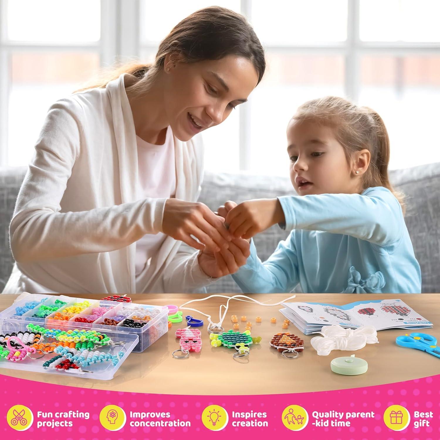 Kit de Manualidades Funtopia - 1500 Perlas de Pony y 30 Diseños